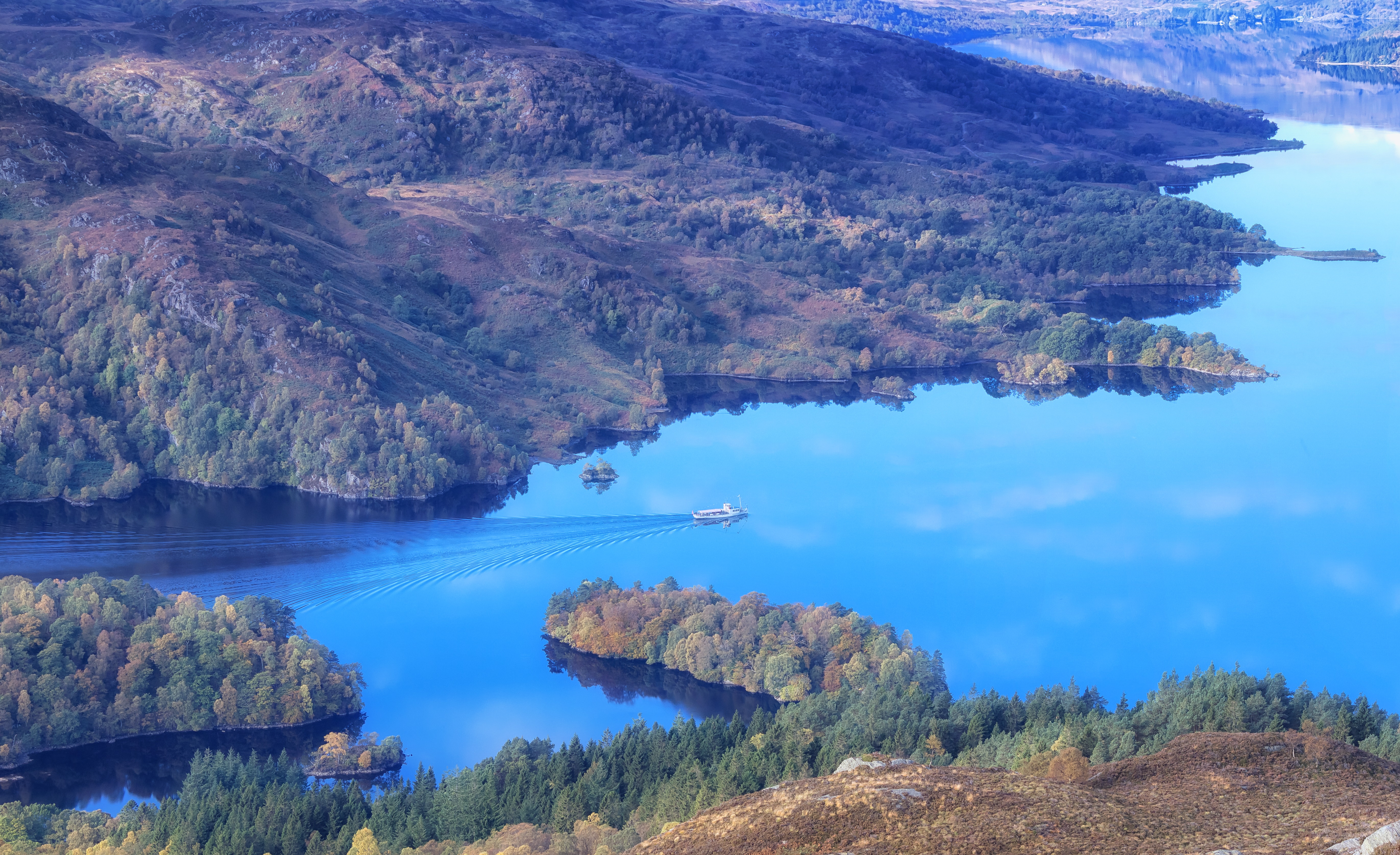 Обои Лох-Катрин Trossachs Шотландия на рабочий стол