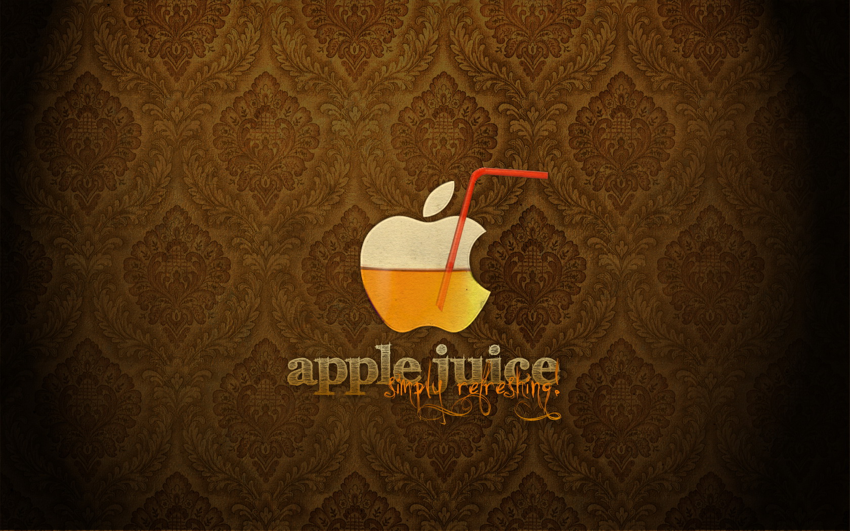 Wallpapers apple juice background traceries on the desktop