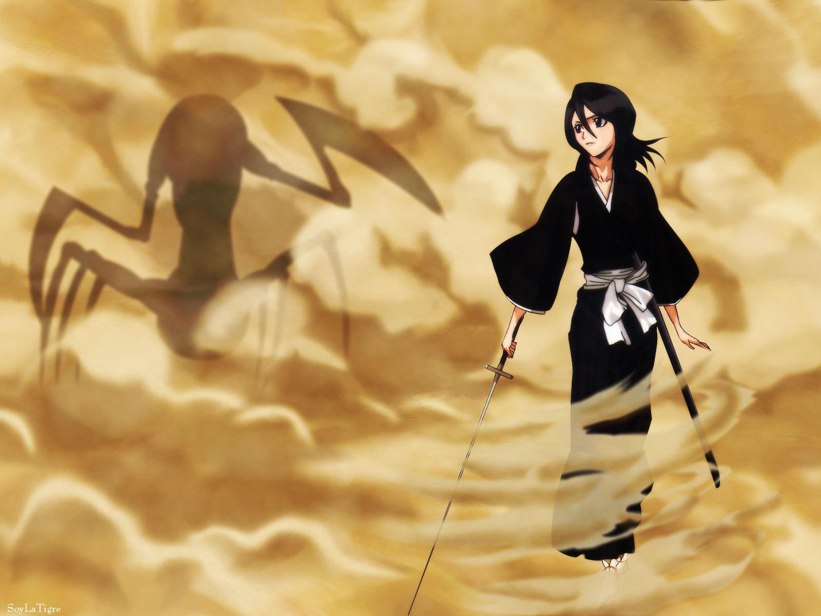 Wallpapers bleach rukia smoke on the desktop