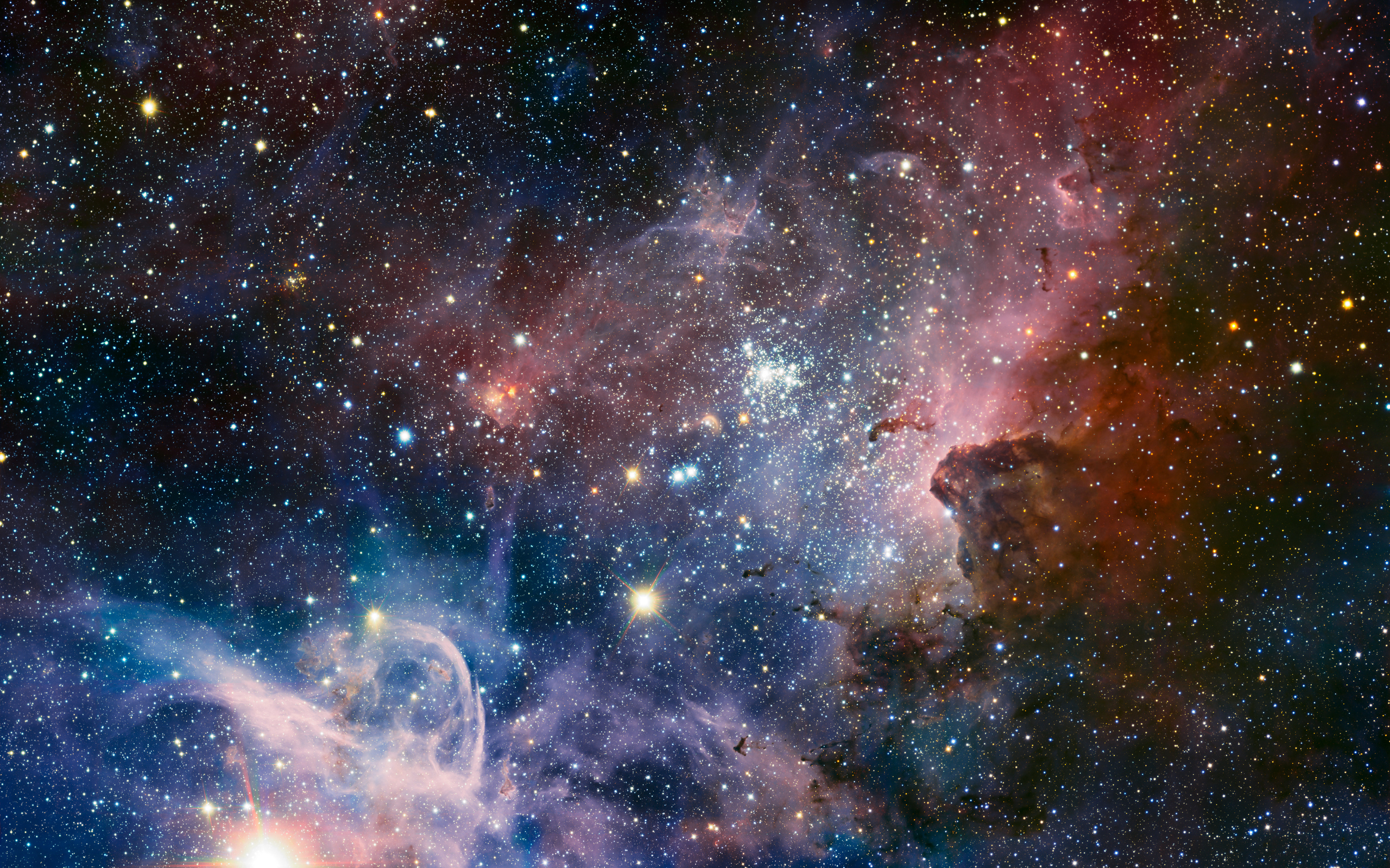 Wallpapers dust keel nebula on the desktop