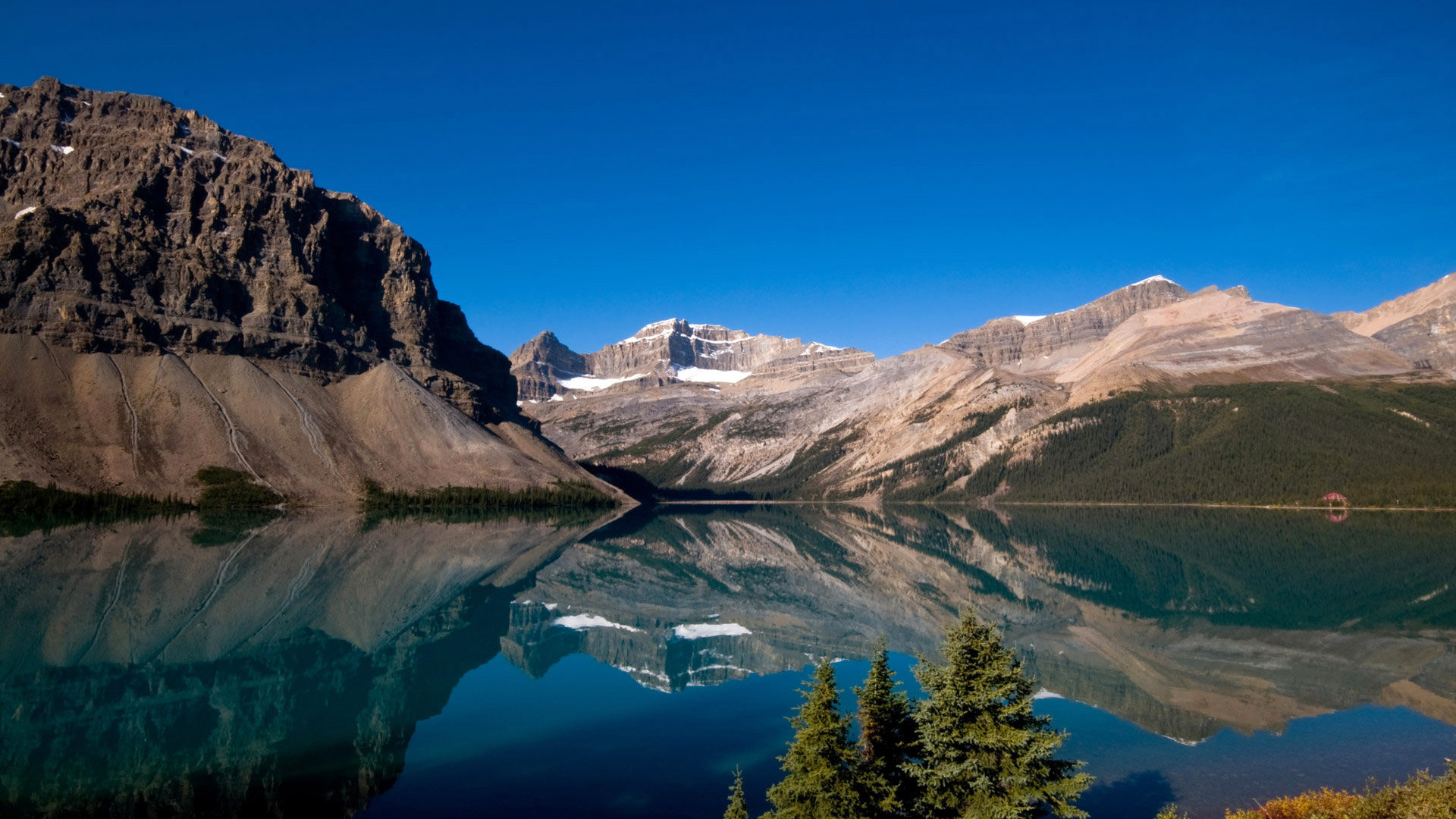 Wallpapers the water mountains lake in the hills on the desktop