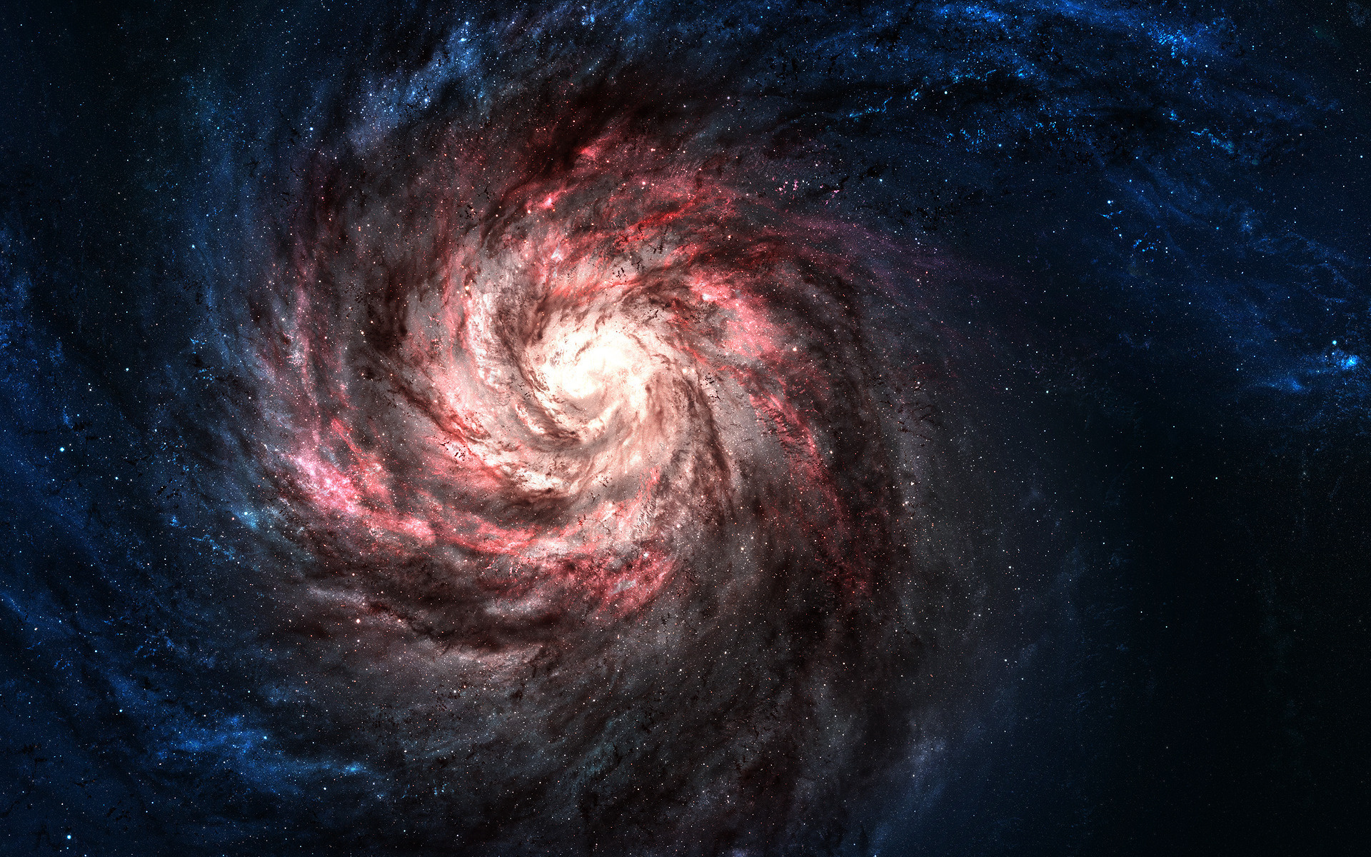 Wallpapers galaxy nebula gas on the desktop