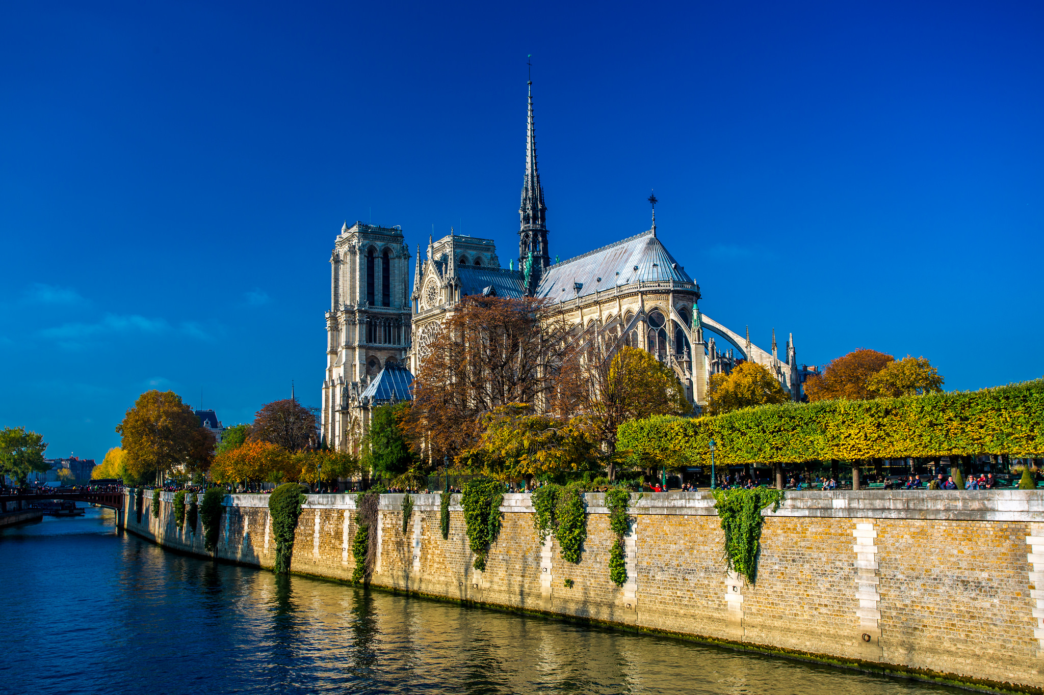 Wallpapers Notre dame cathedral river Notre Dame de Paris on the desktop