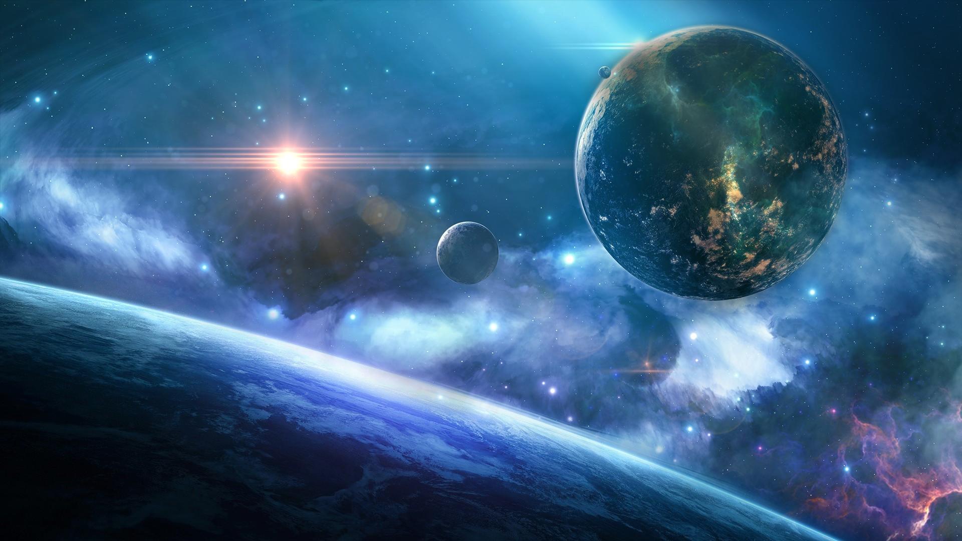 Wallpapers space the universe sun light on the desktop