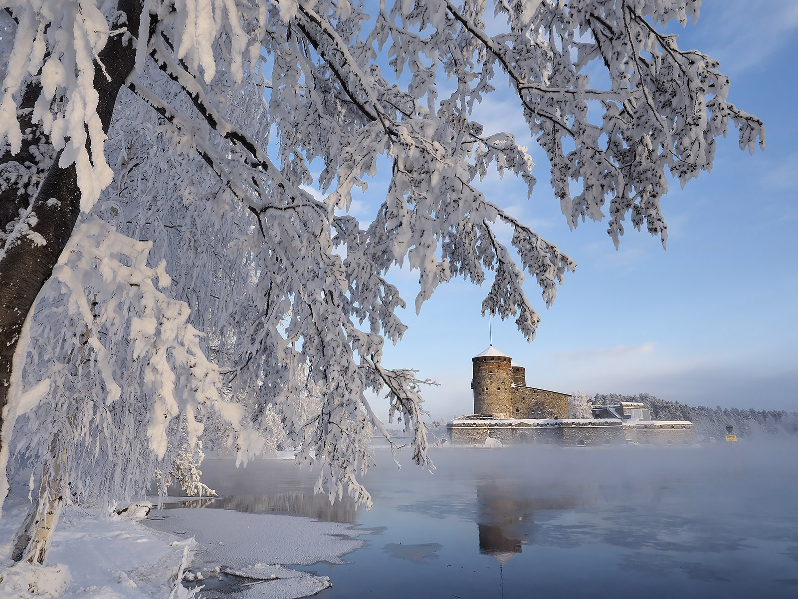 Wallpapers Castles of Finland trees landscape on the desktop