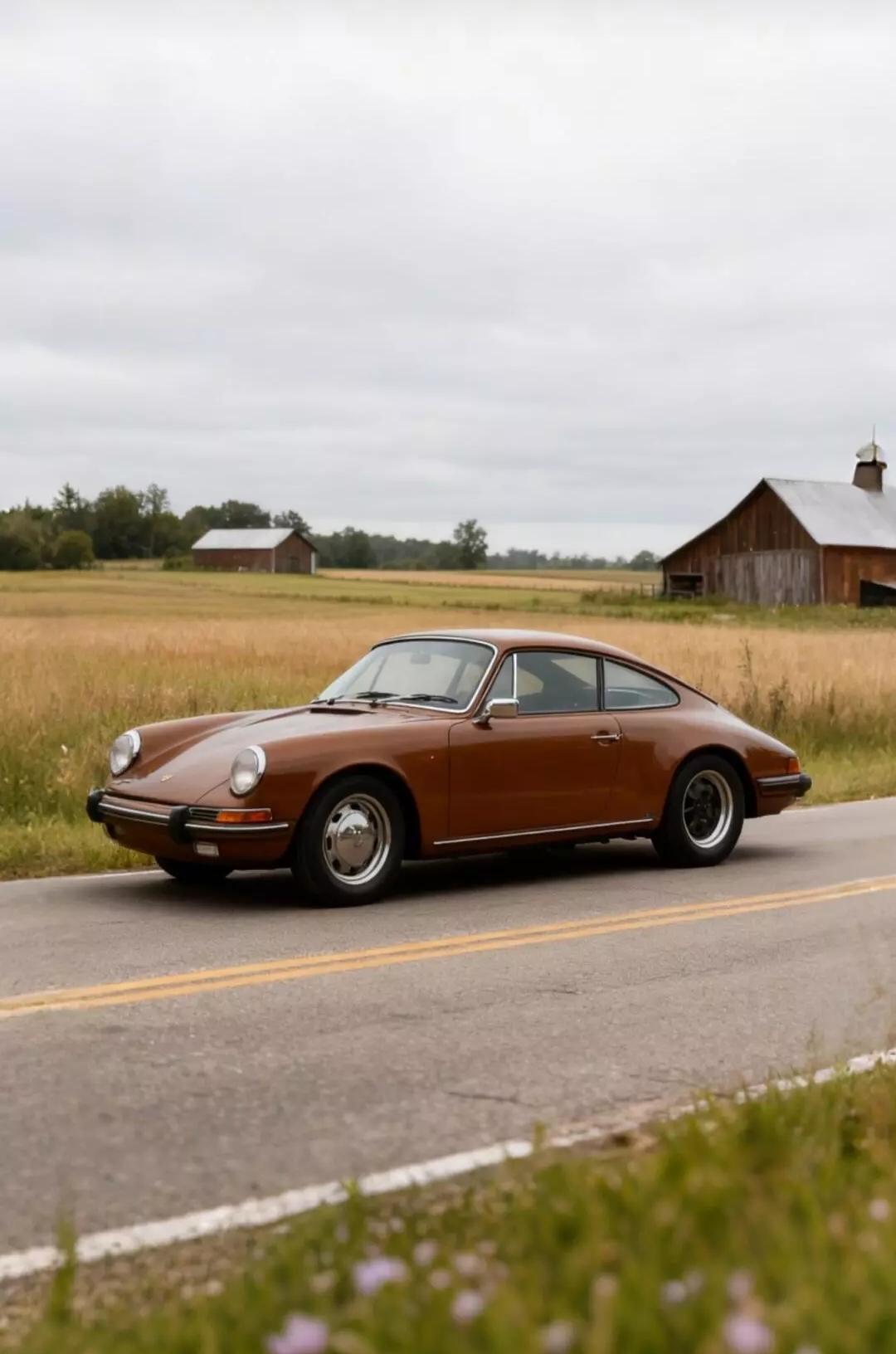 Бесплатное фото Классический автомобиль Porsche