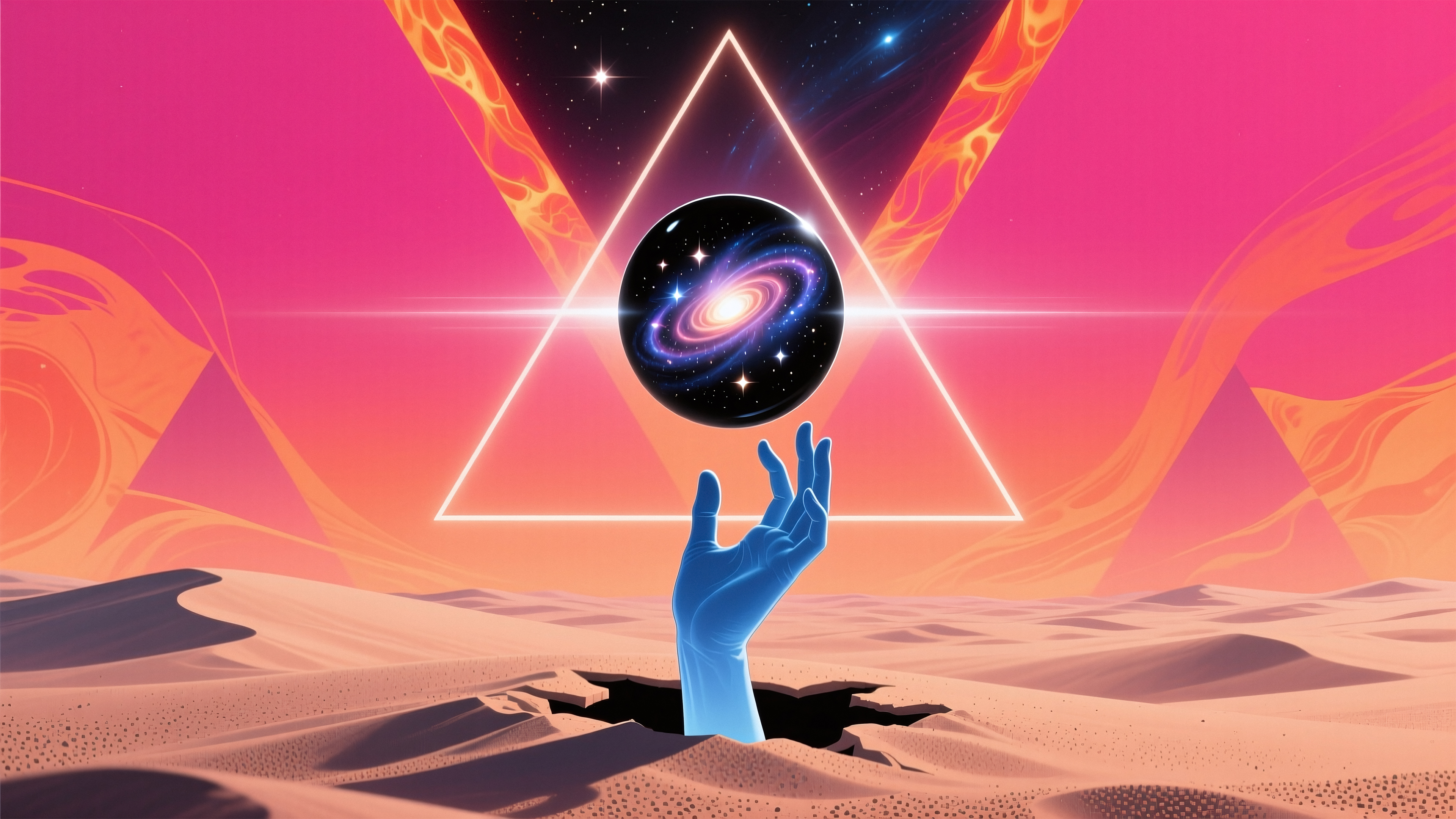 Бесплатное фото Красочные эстетичные обои Psyho