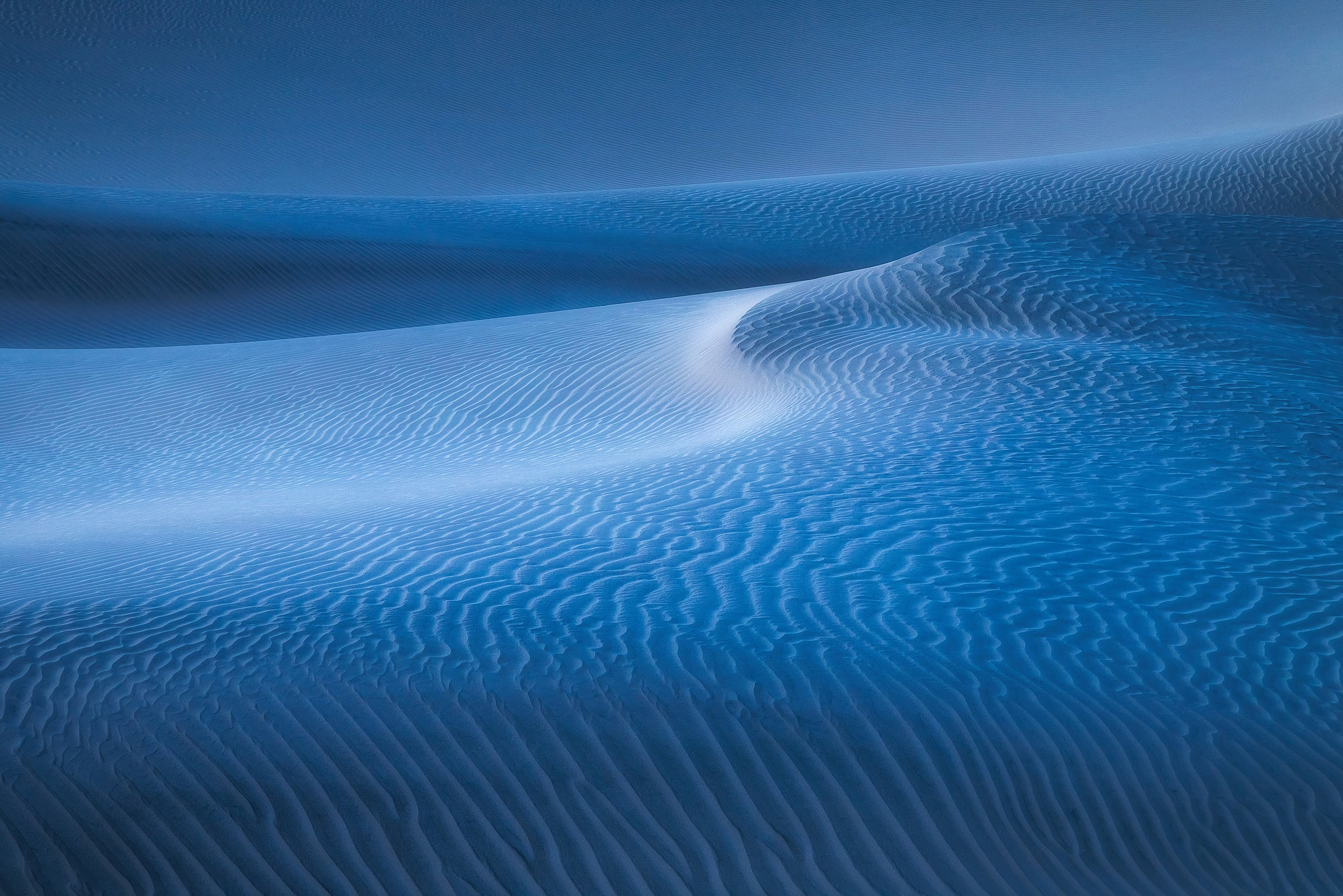 Free photo Sand dunes at dusk