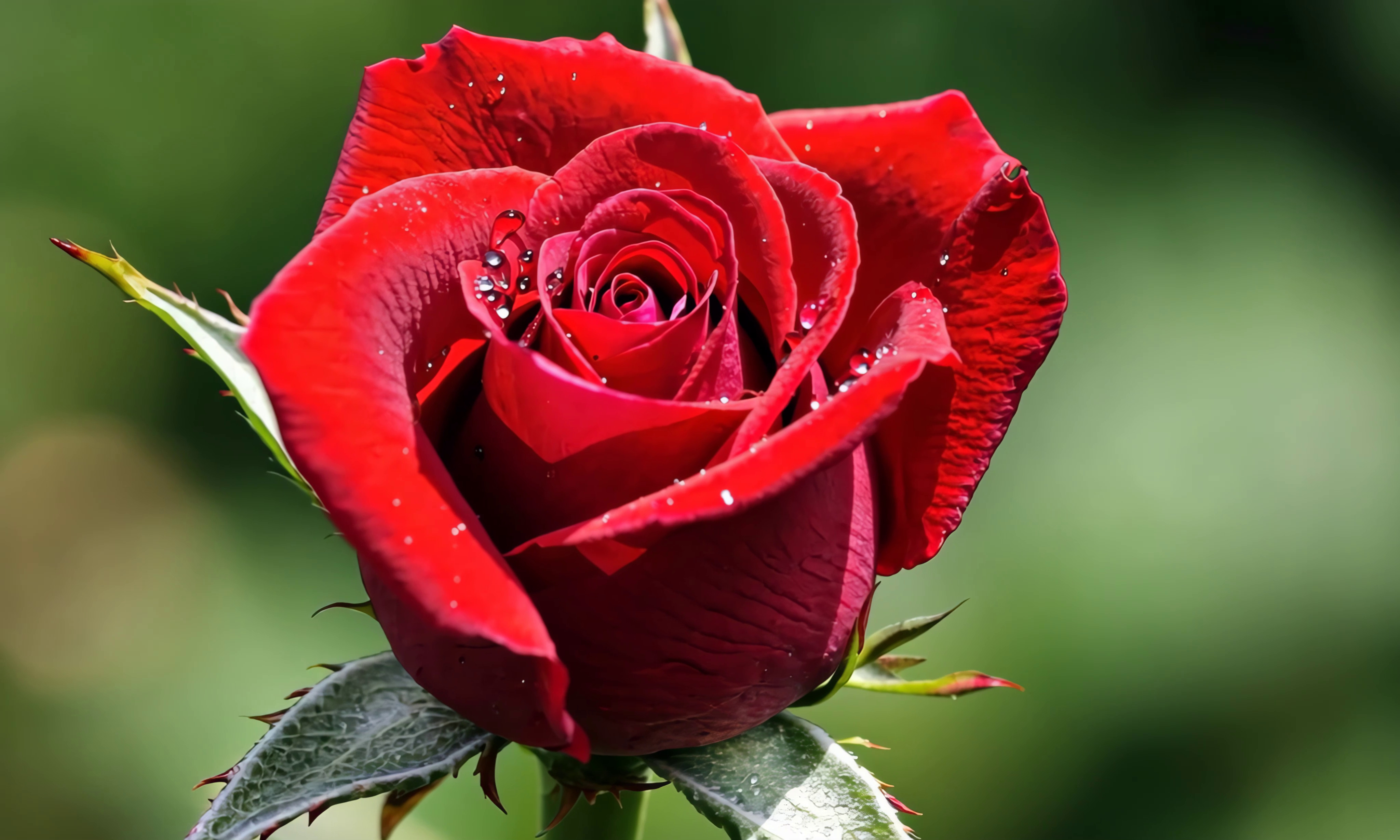 Free video Breathe in the scent of the red rose, the emblem of love.