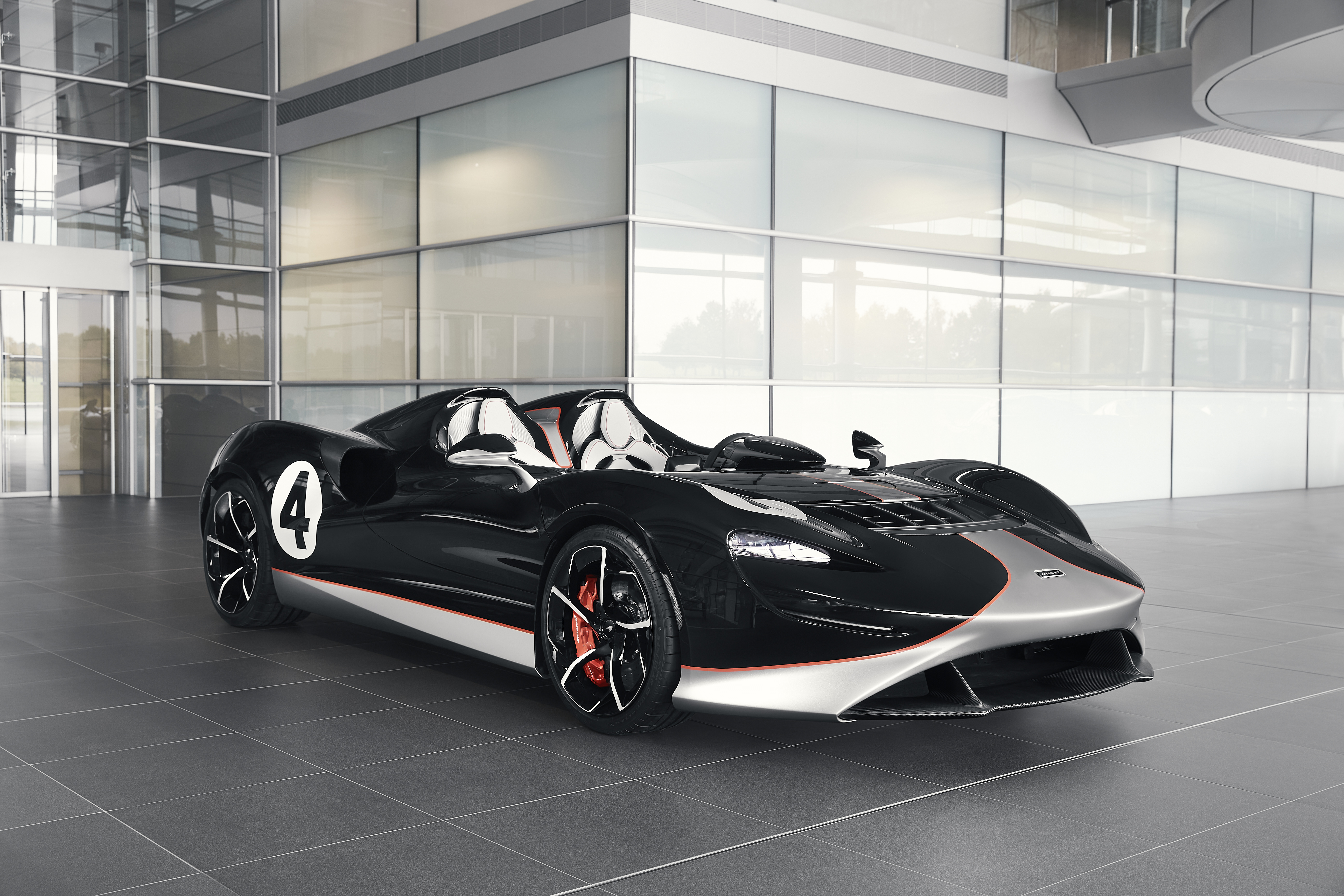 Wallpapers Mclaren black metallic roadster on the desktop