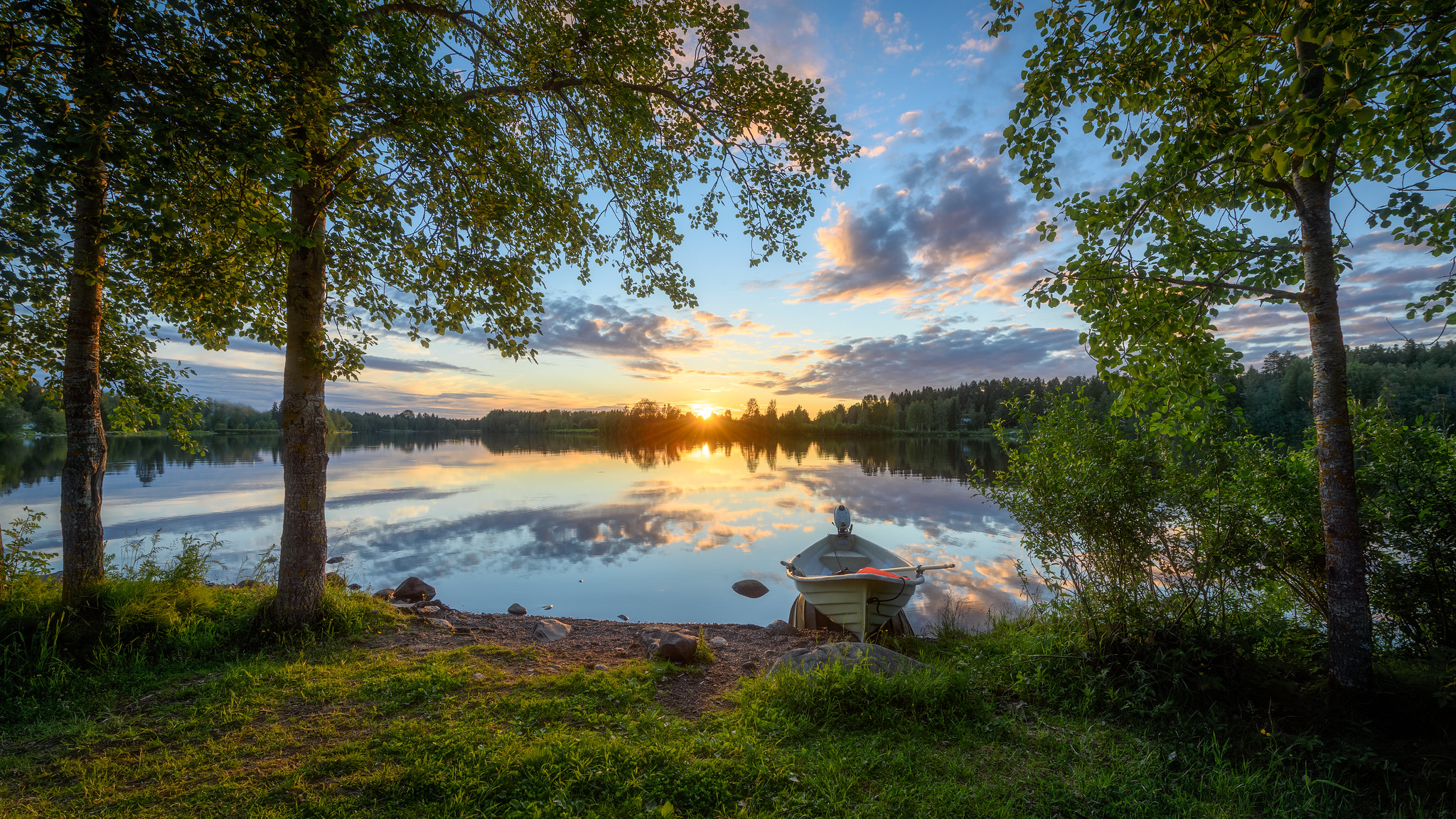 Free photo The Oulu river in Finland