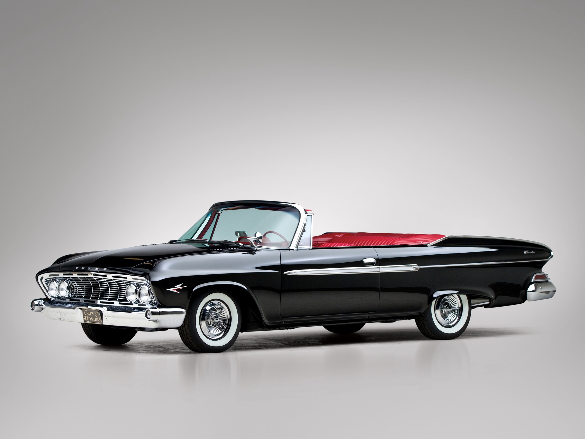 Wallpapers black side view 1961 dodge dart phoenix convertible on the desktop