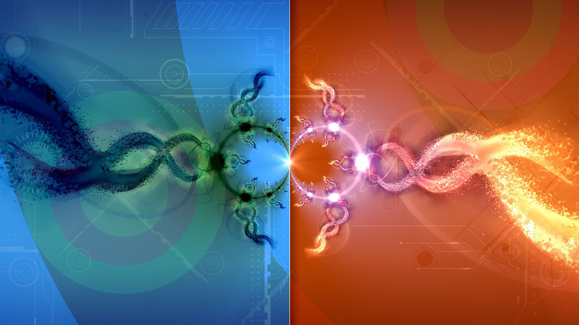 Обои иллюстрация абстрактный космос на рабочий стол