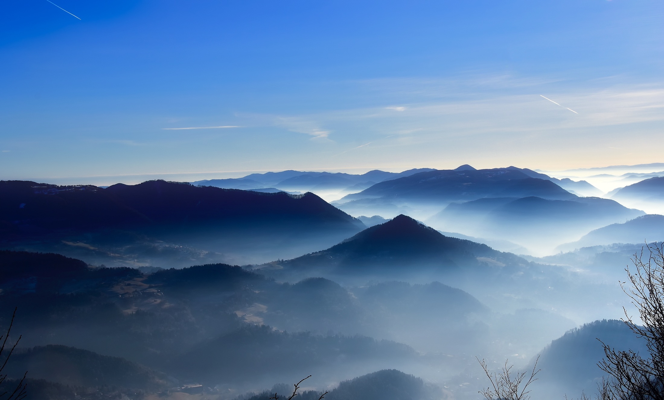 桌面上的壁纸自然 视野 山区