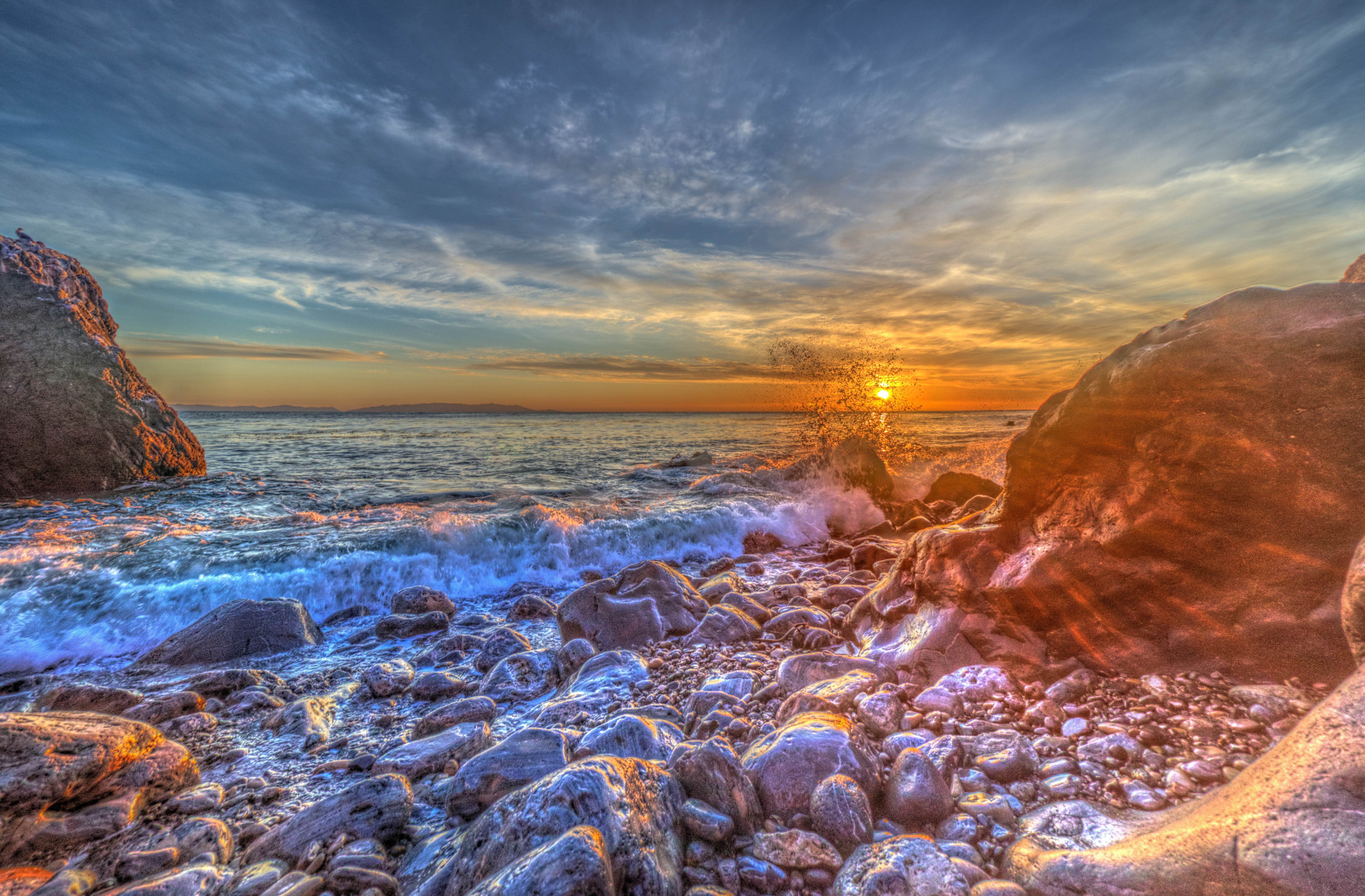 Wallpapers Peninsula Palos Verdes sunset sea on the desktop