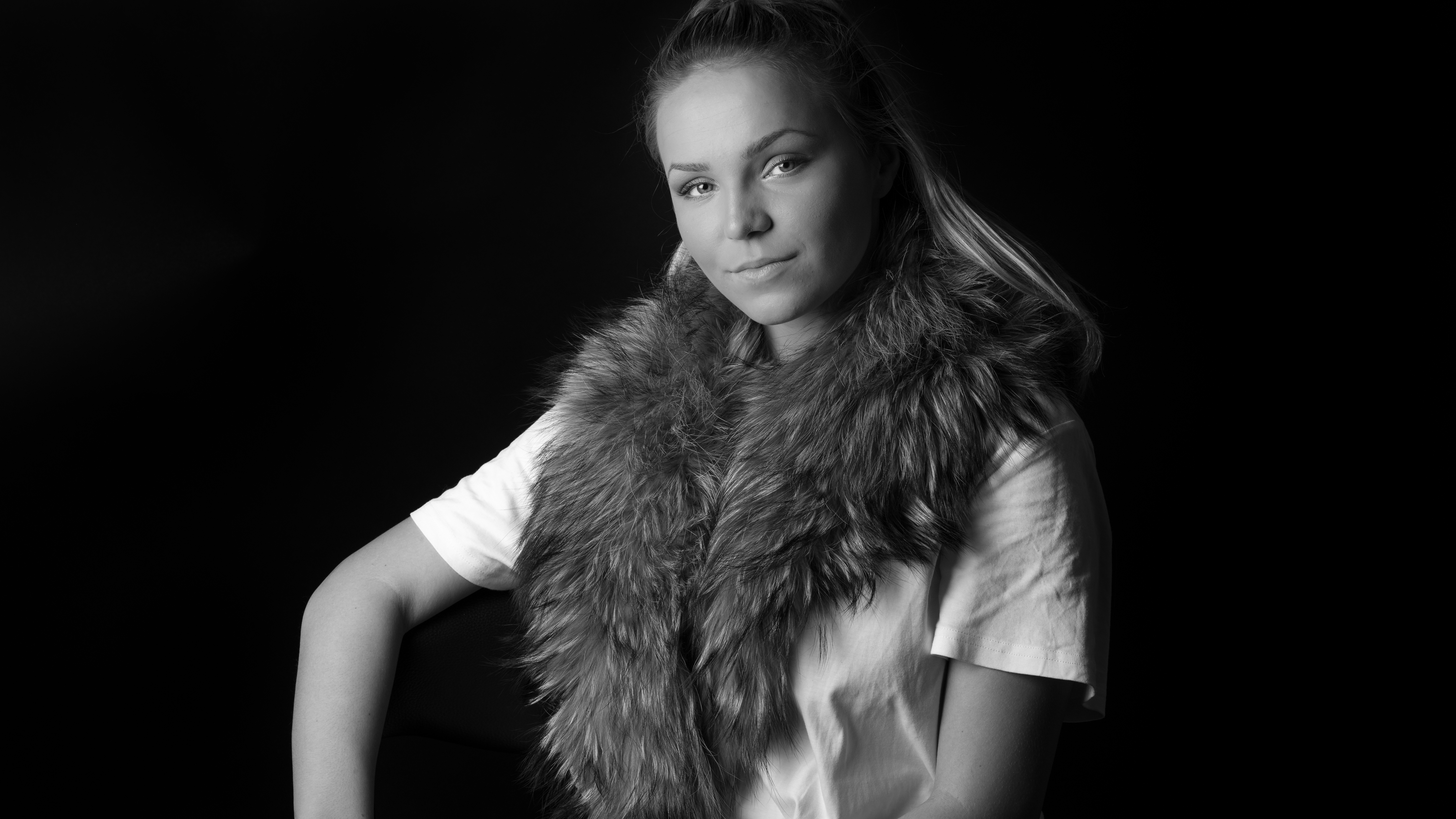 Обои лицо люди монохромный на рабочий стол