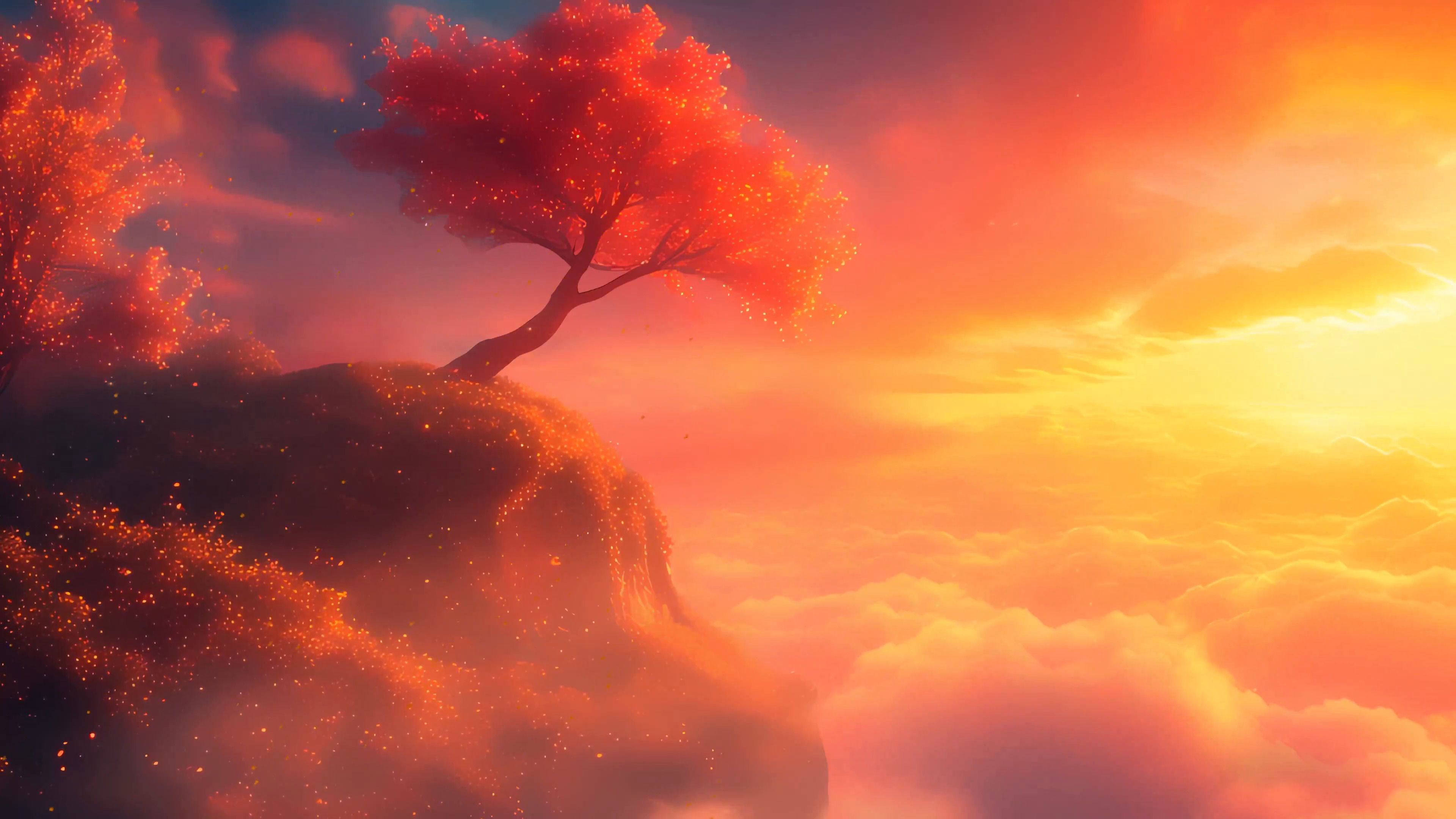 Free video Natural sunset