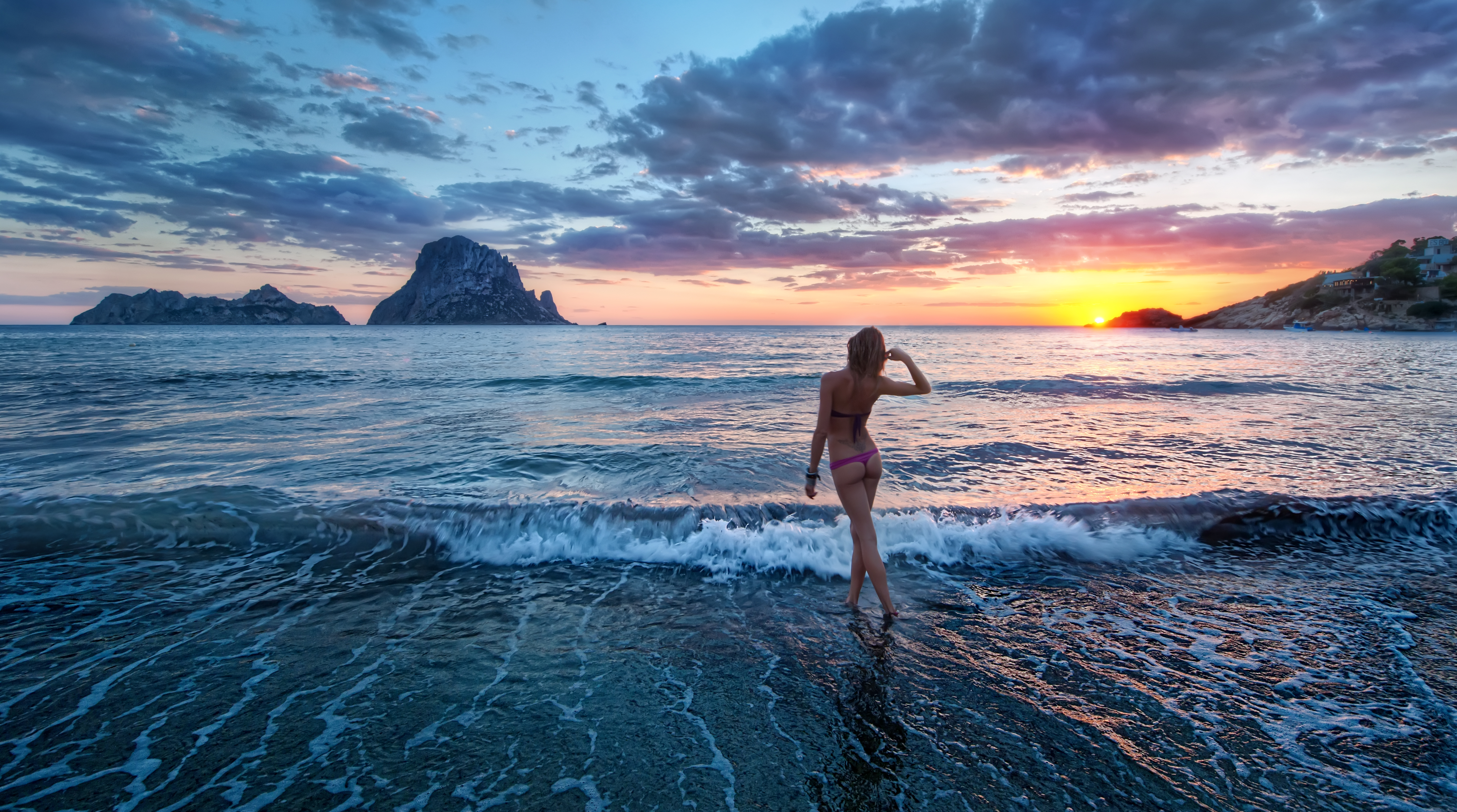 Wallpapers Sunset in Ibiza Spain sunset on the desktop