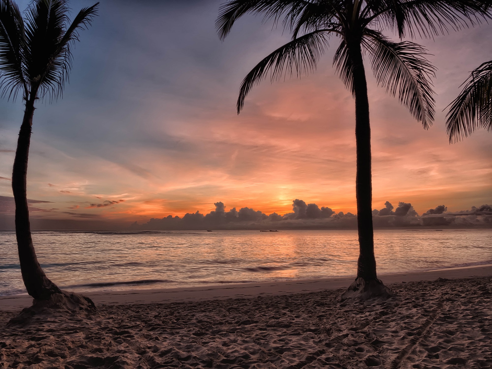 Free photo Punta Cana at sunset