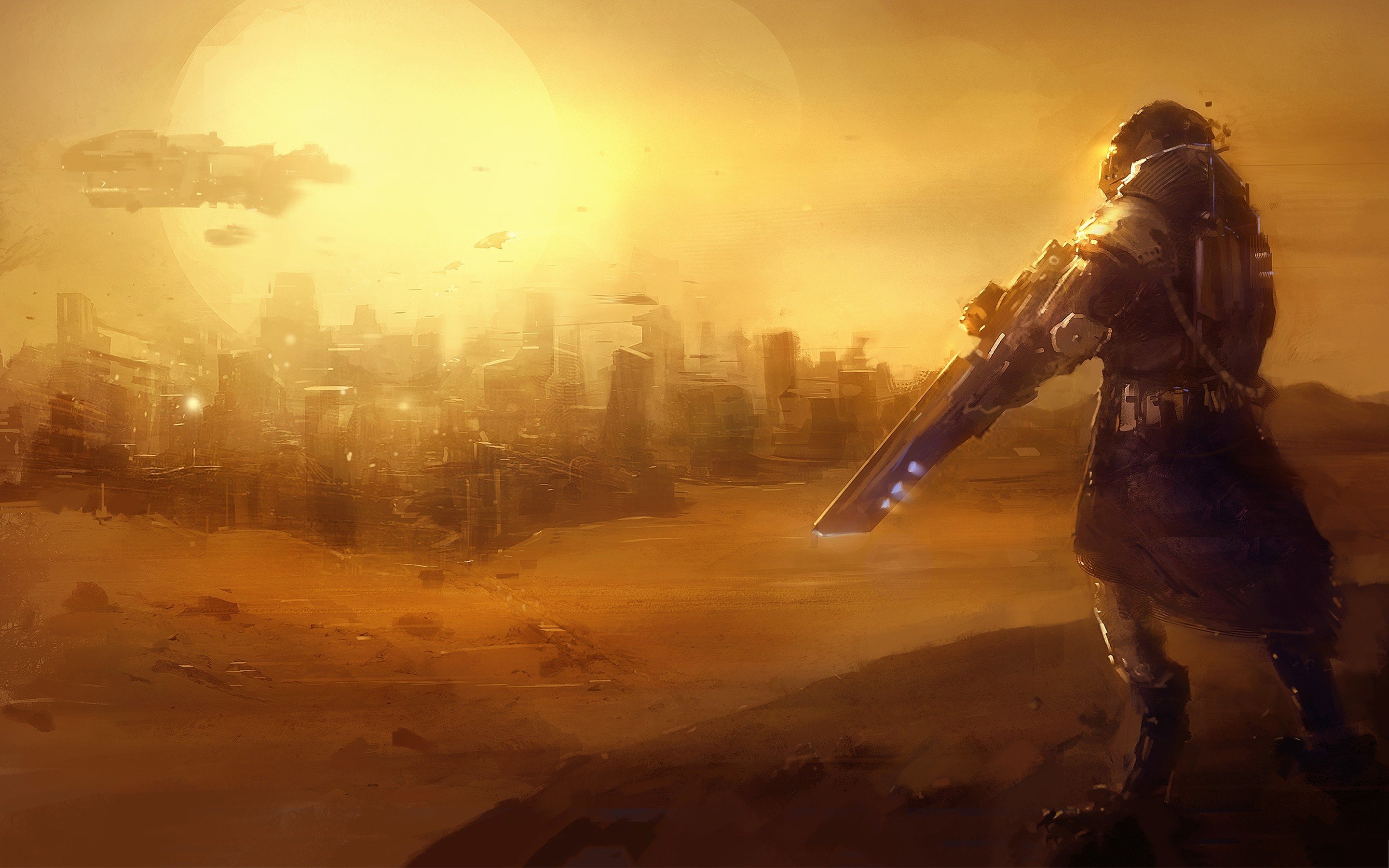 Wallpapers desert dune snipers on the desktop