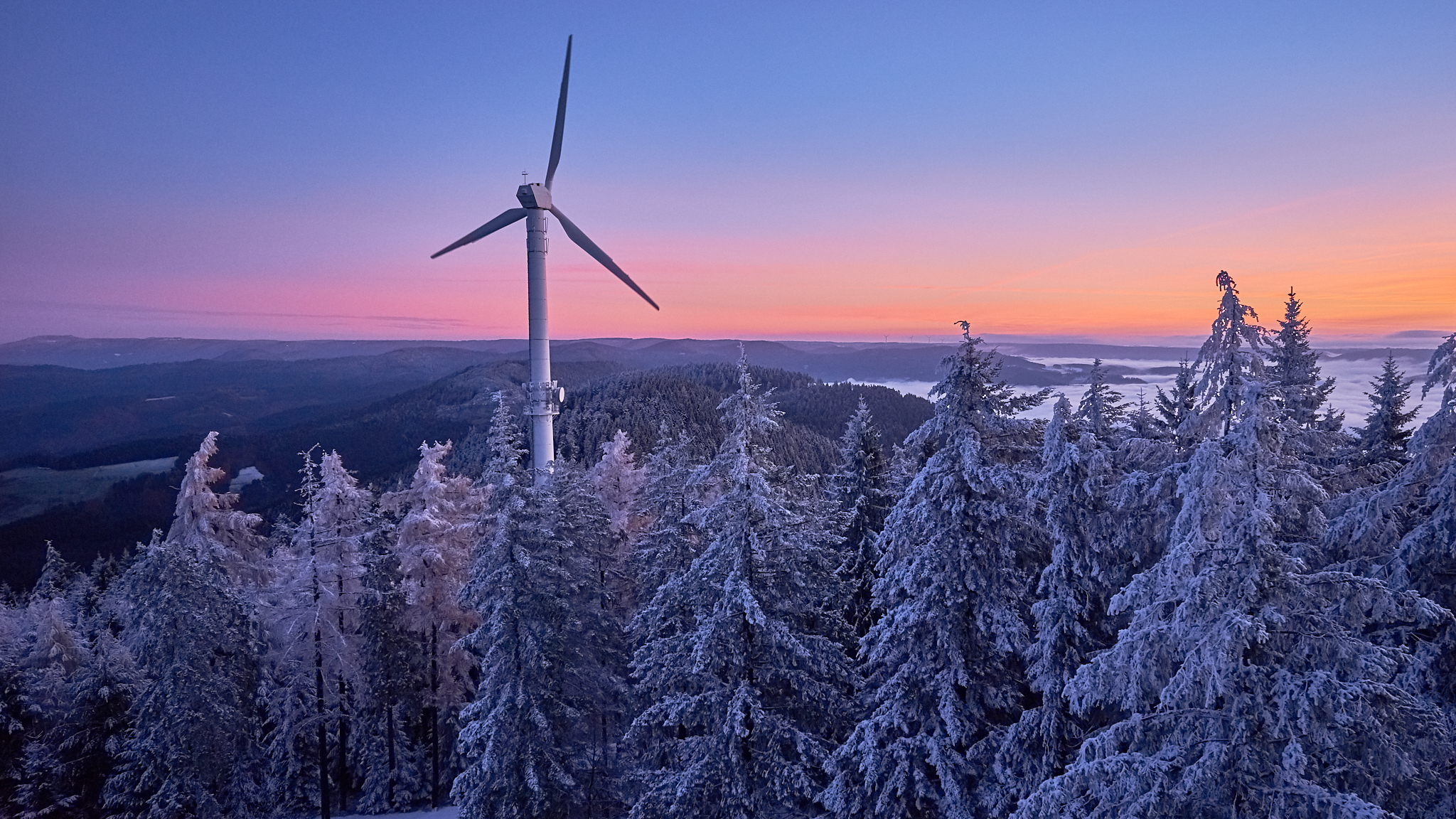 Wallpapers Black Forest landscape clouds on the desktop