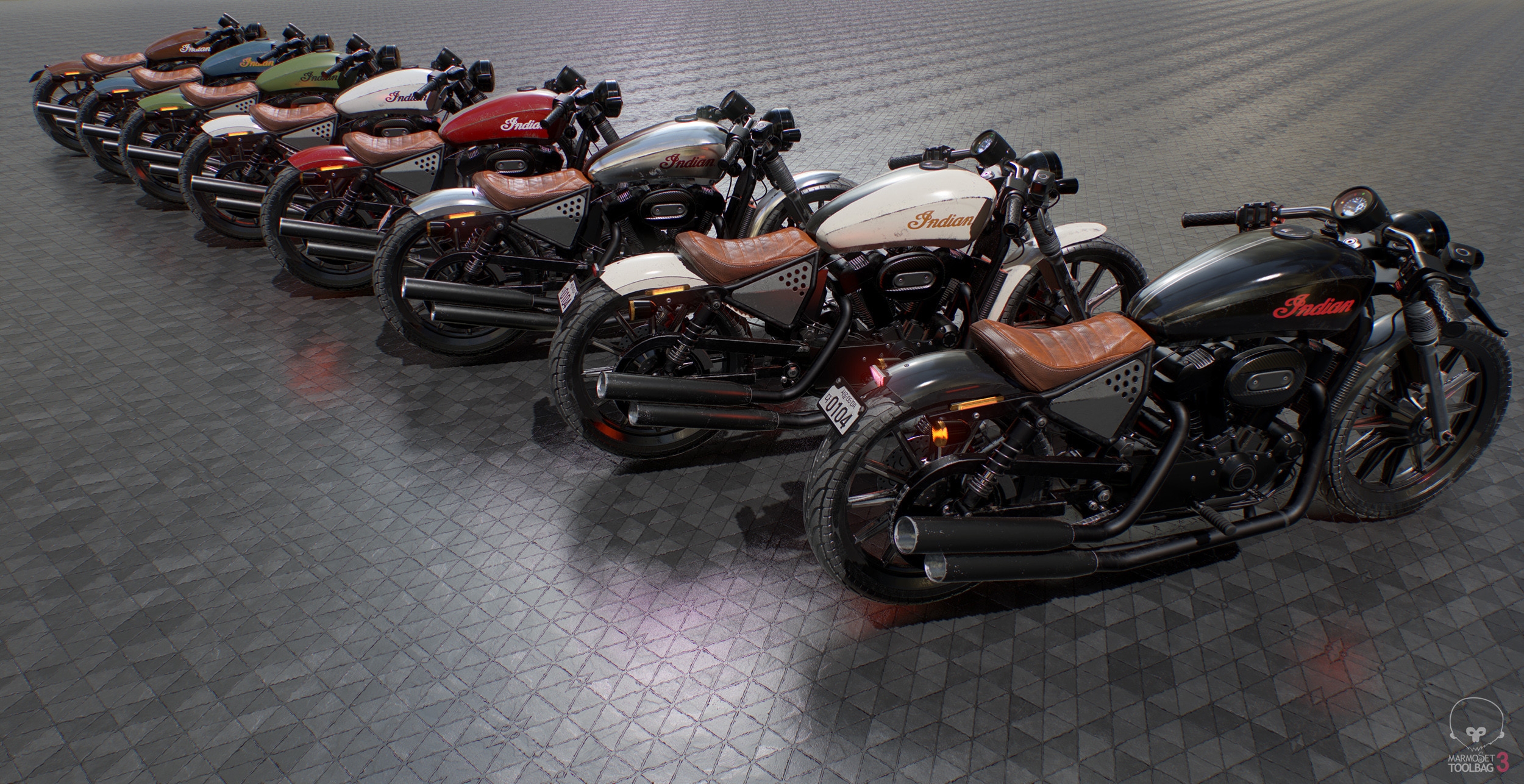 Обои обои cgi motorcycles ряд мотоциклы на рабочий стол