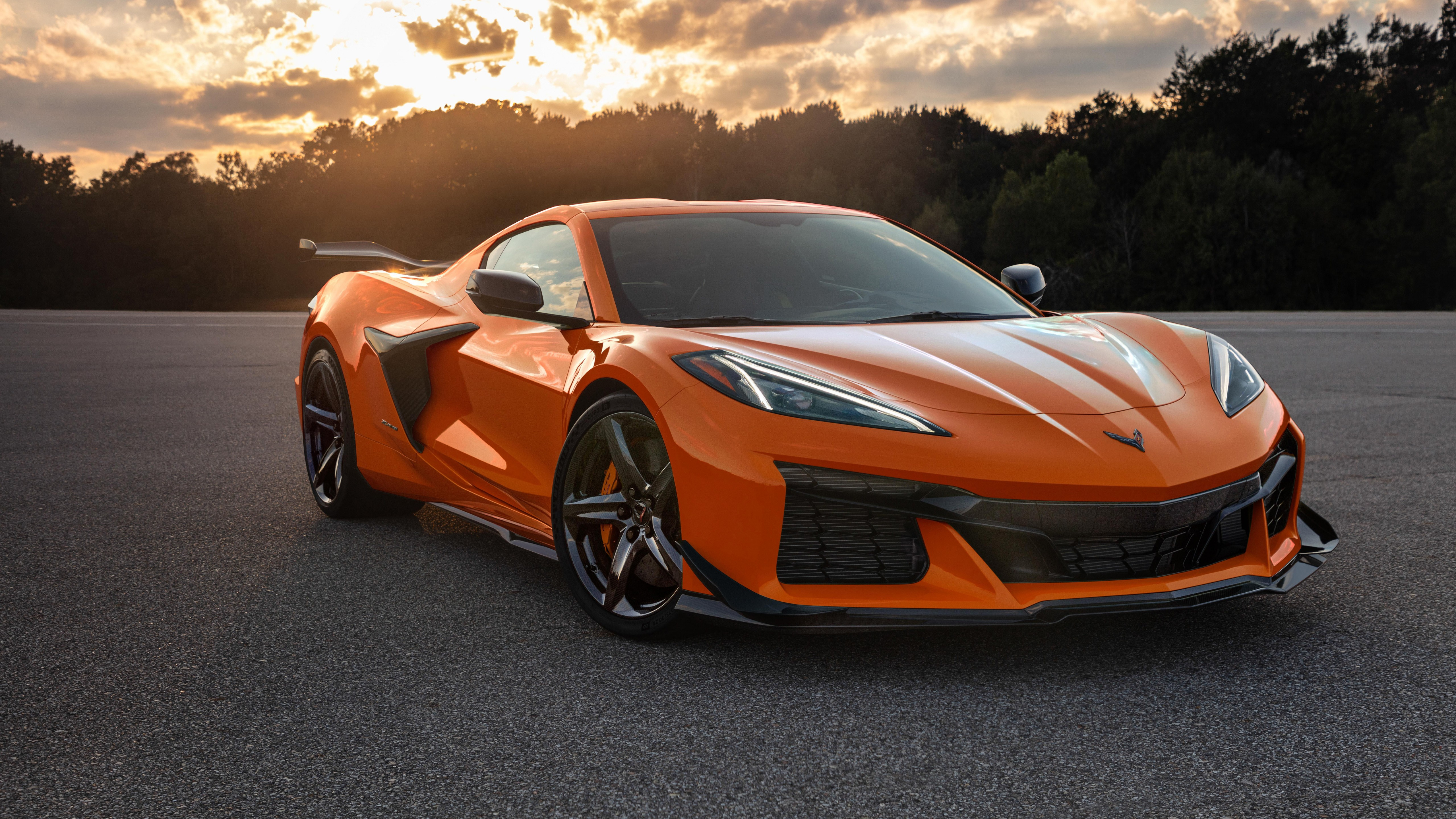 免费照片Chevrolet corvette orange