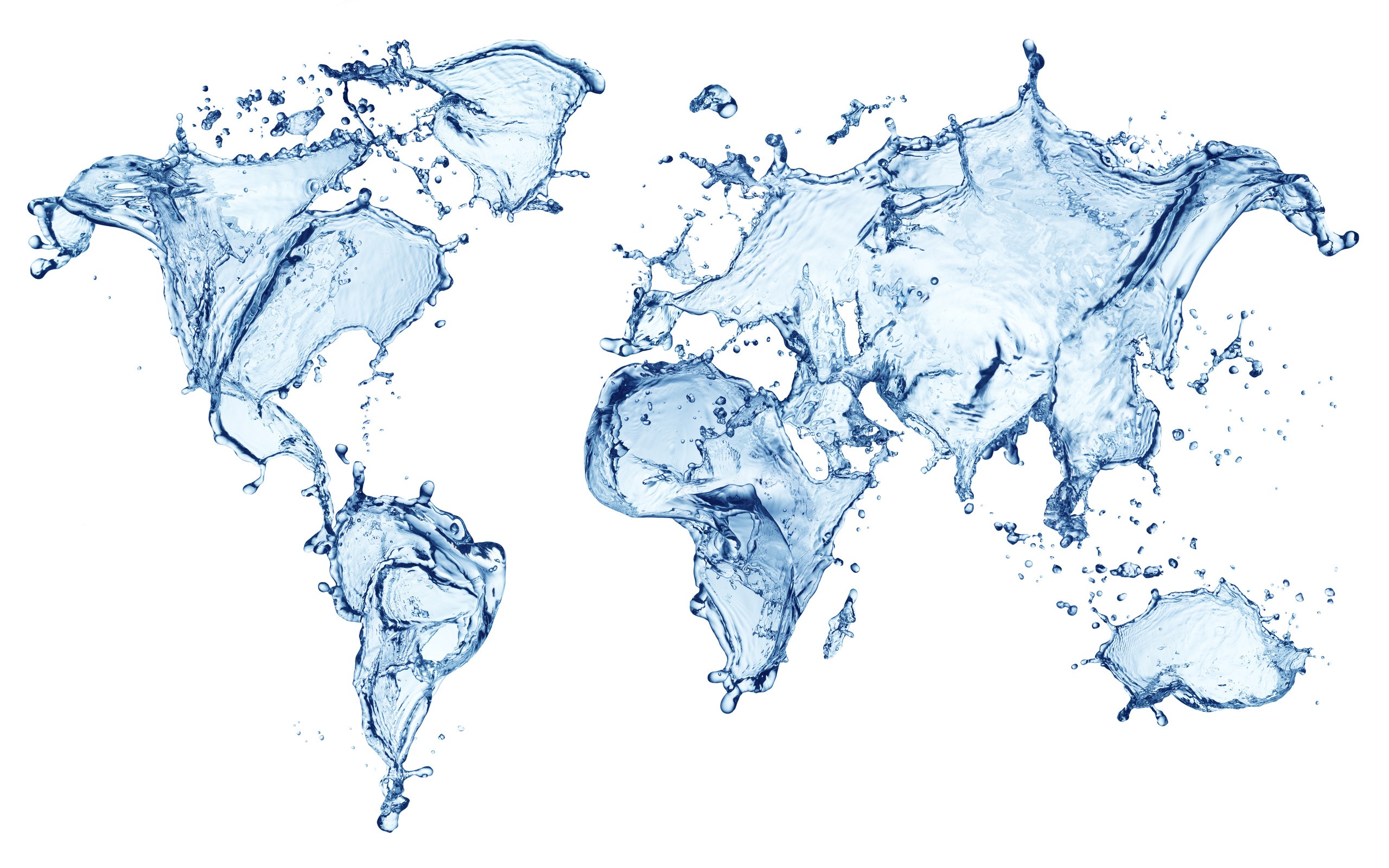 Бесплатное фото Континенты планеты из воды