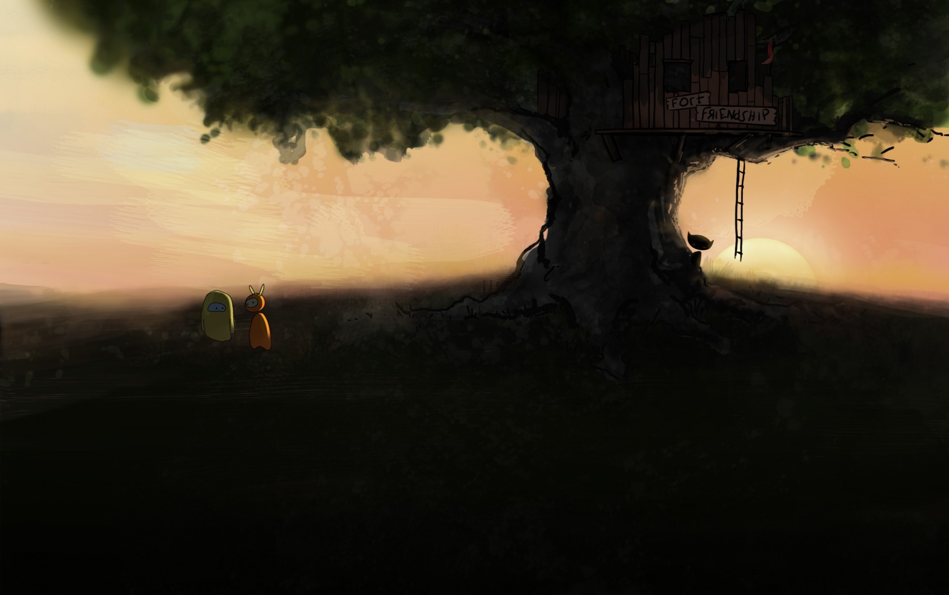 Обои солнечный свет закат отражение на рабочий стол