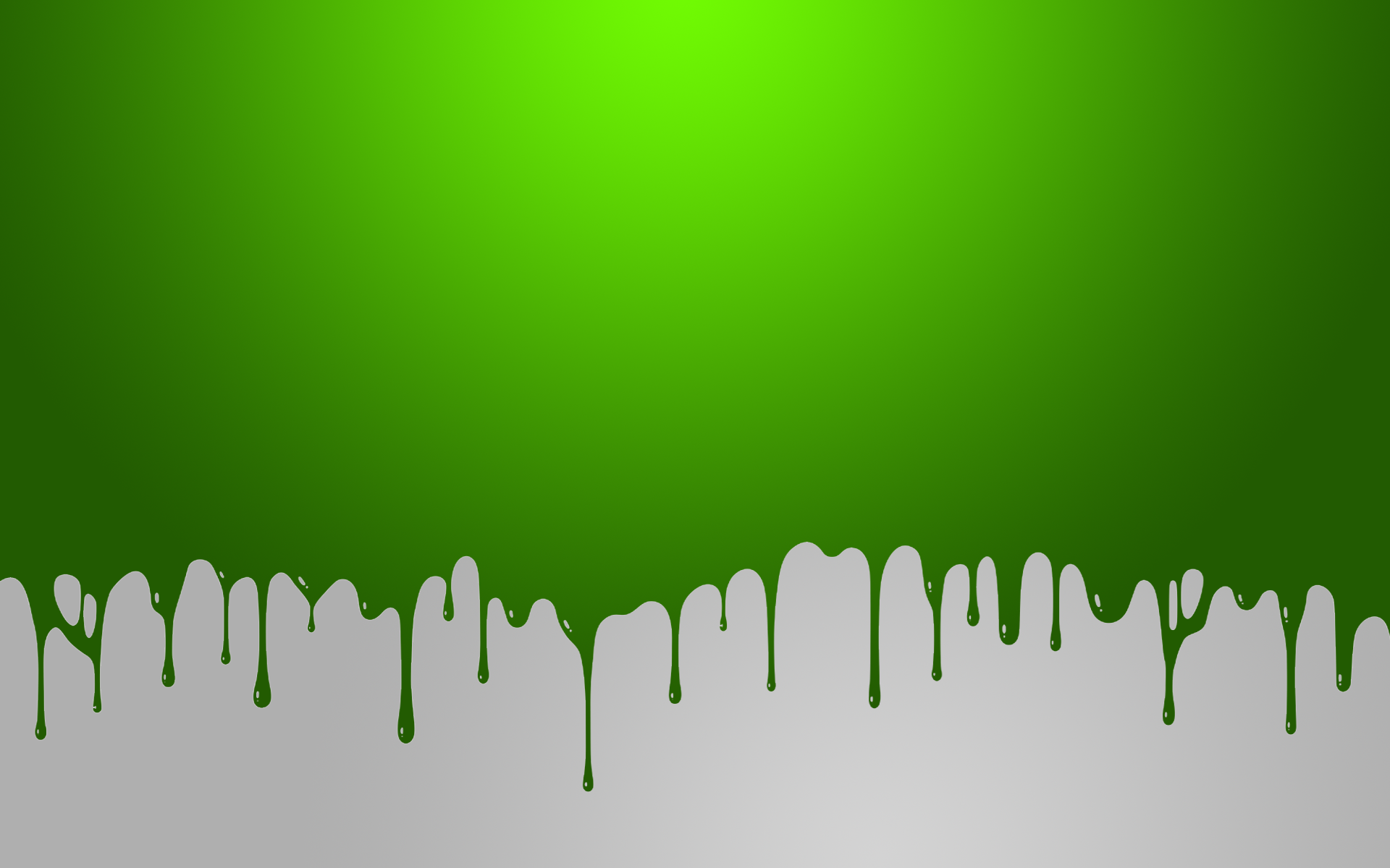 Бесплатное фото Яркая зелёная краска эффектно стекает вниз по белому фону.