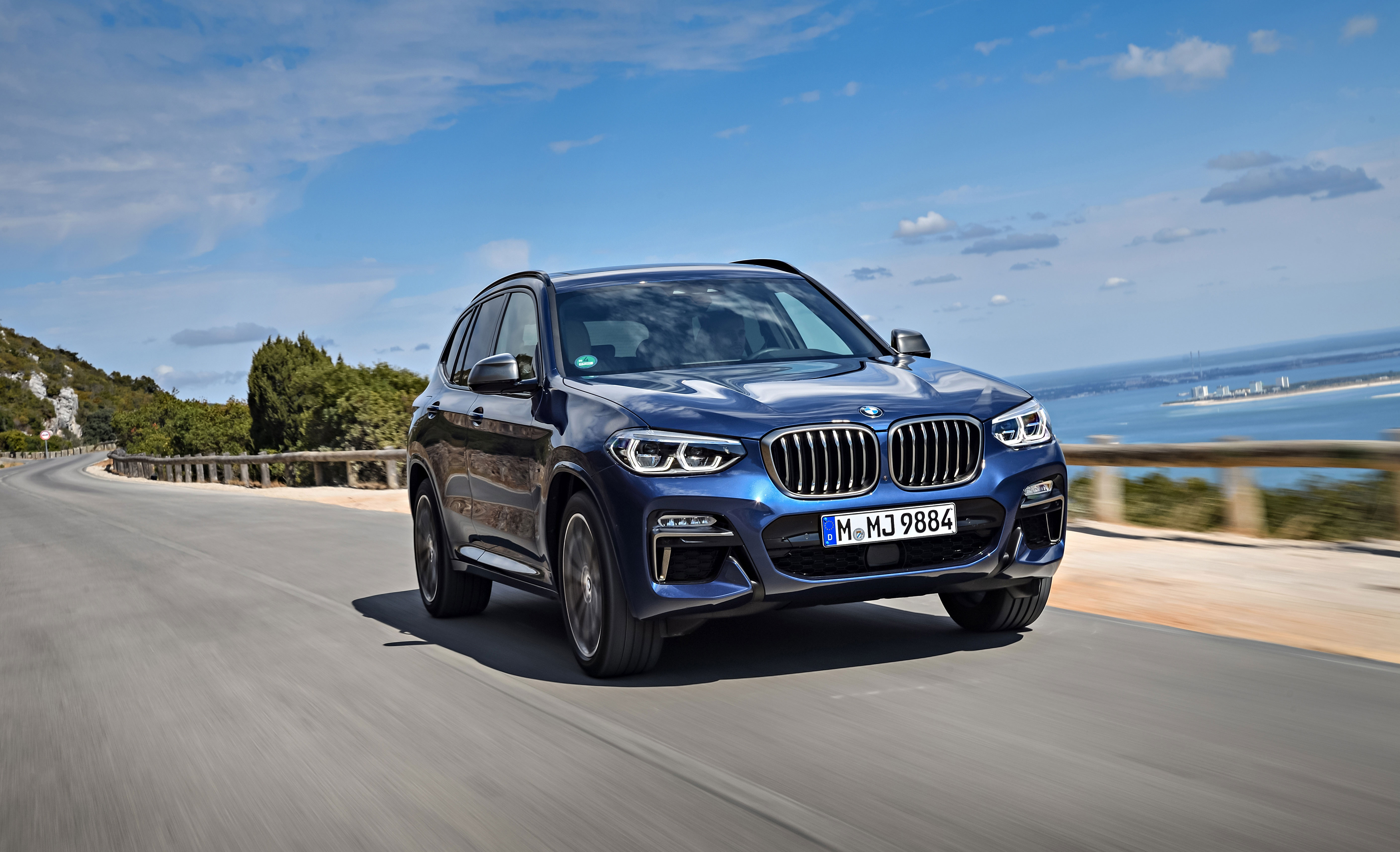 Wallpapers BMW X3 blue SUV SUVs on the desktop