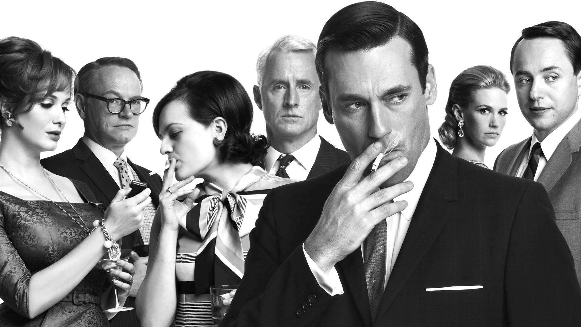 Wallpapers Don Draper Mad Men smoking on the desktop