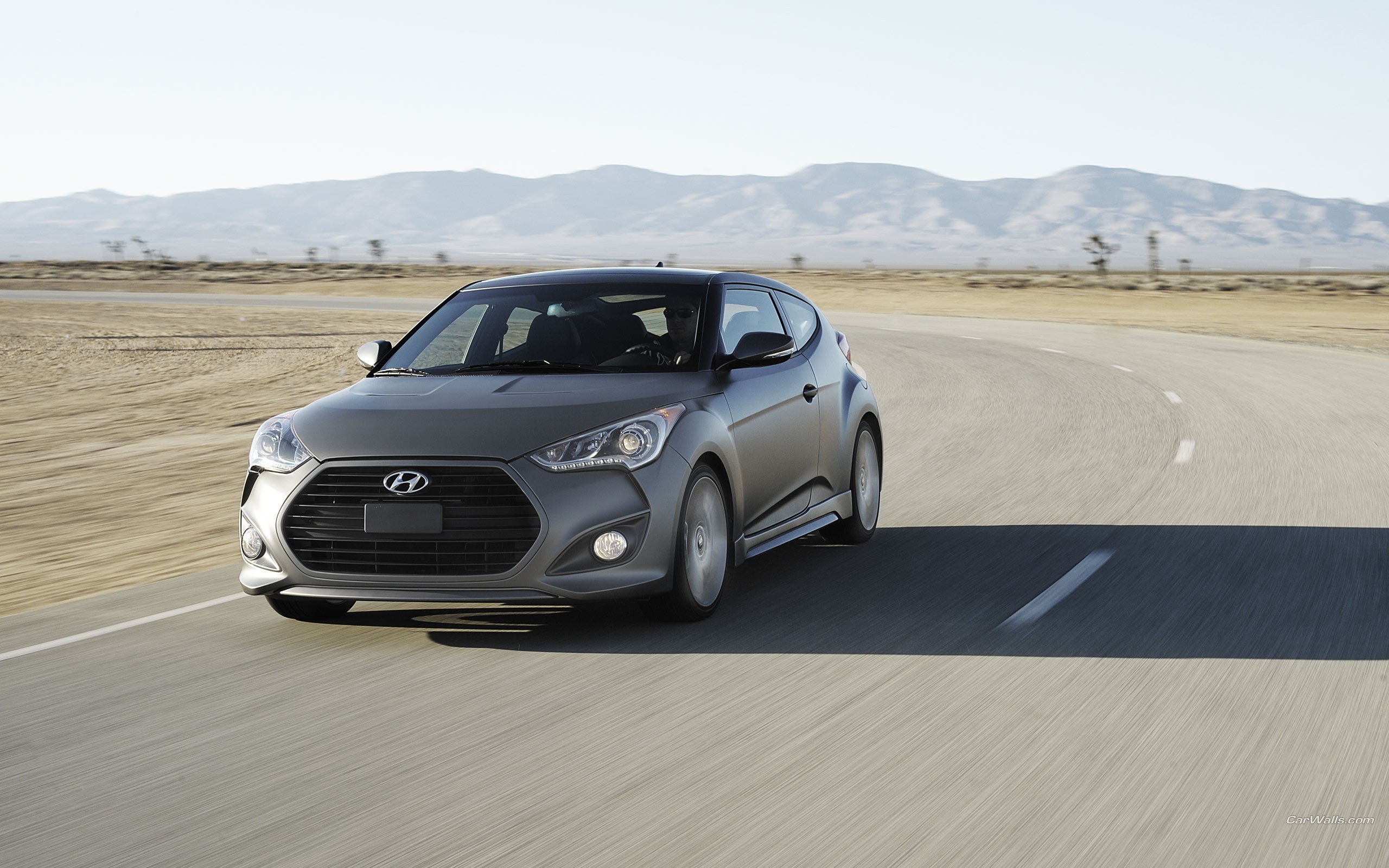 Free photo Picture of a matte hyundai veloster