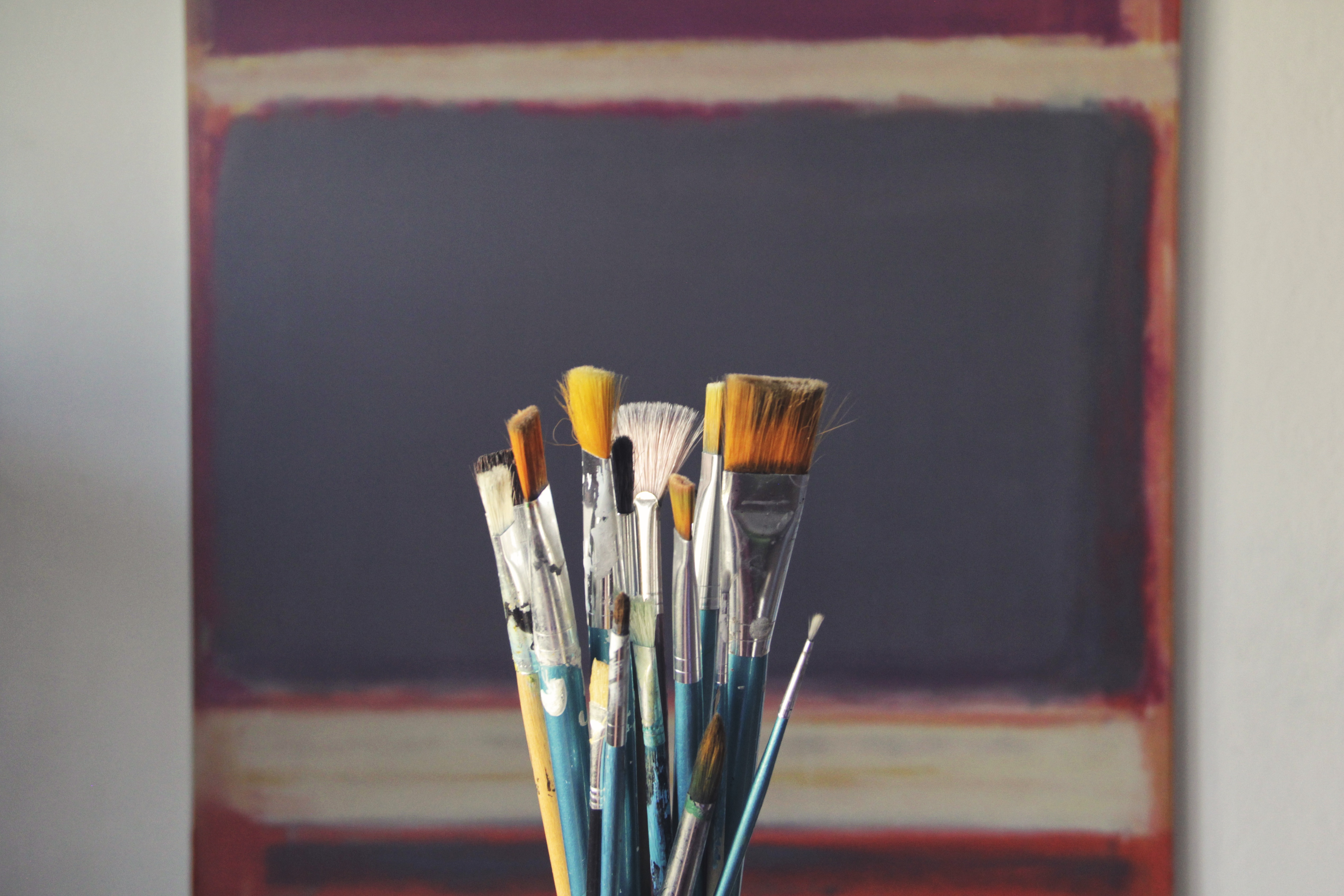 Wallpapers creative interior brush on the desktop