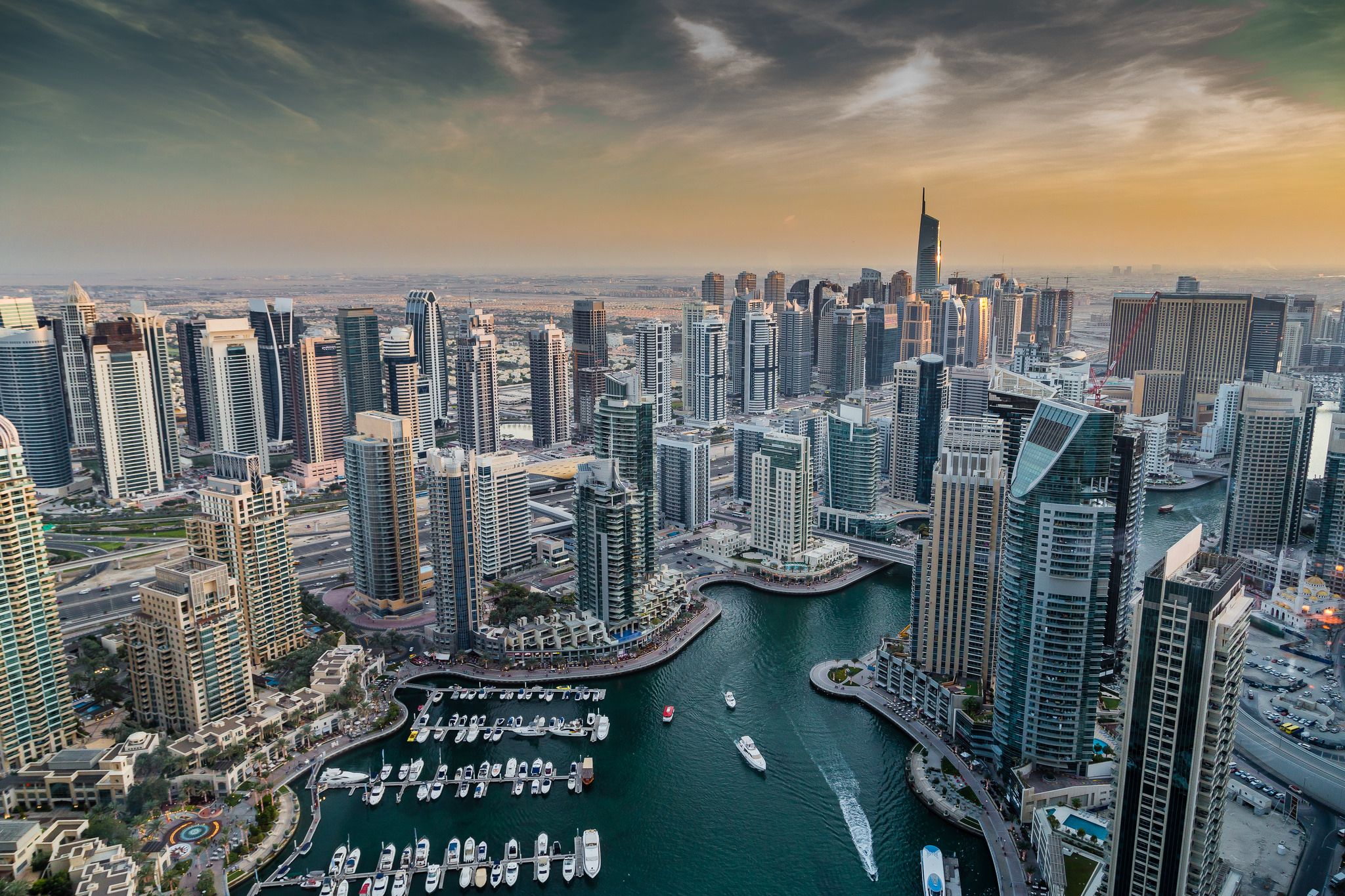 Обои Дубай Объединенные Арабские Эмираты город на рабочий стол