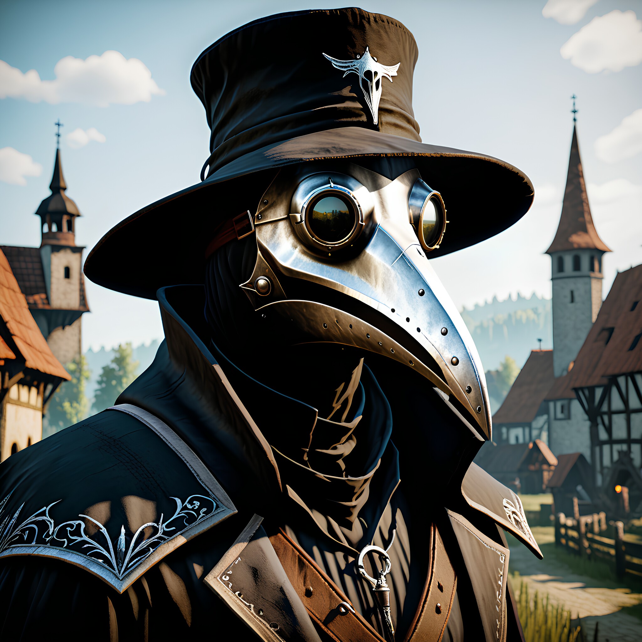 Free photo The plague doctor