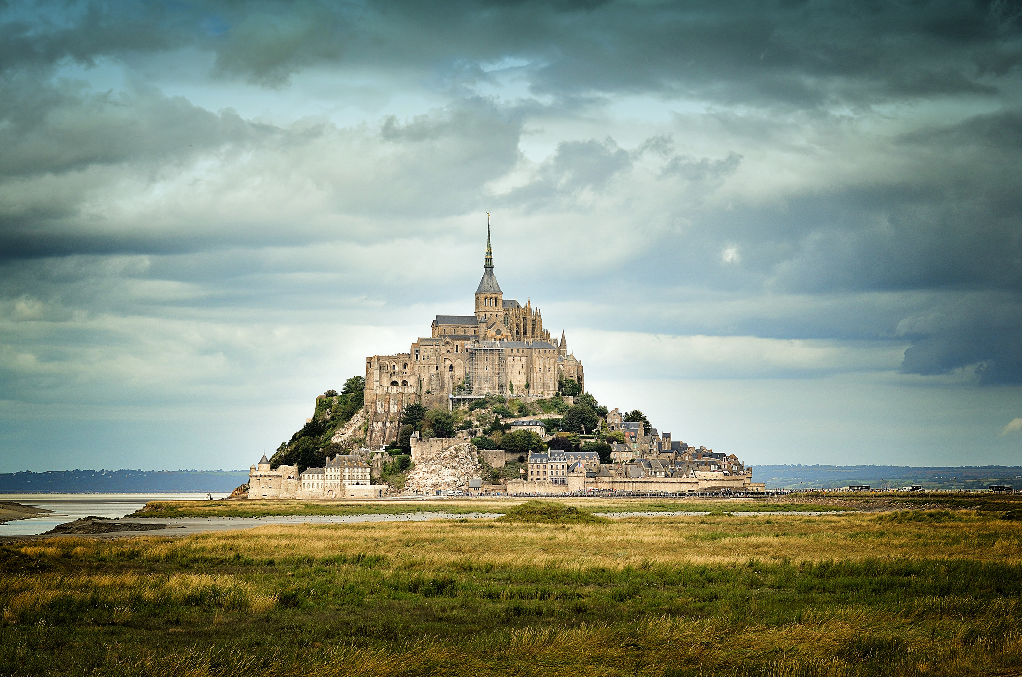 Wallpapers castle mont saint michel France on the desktop