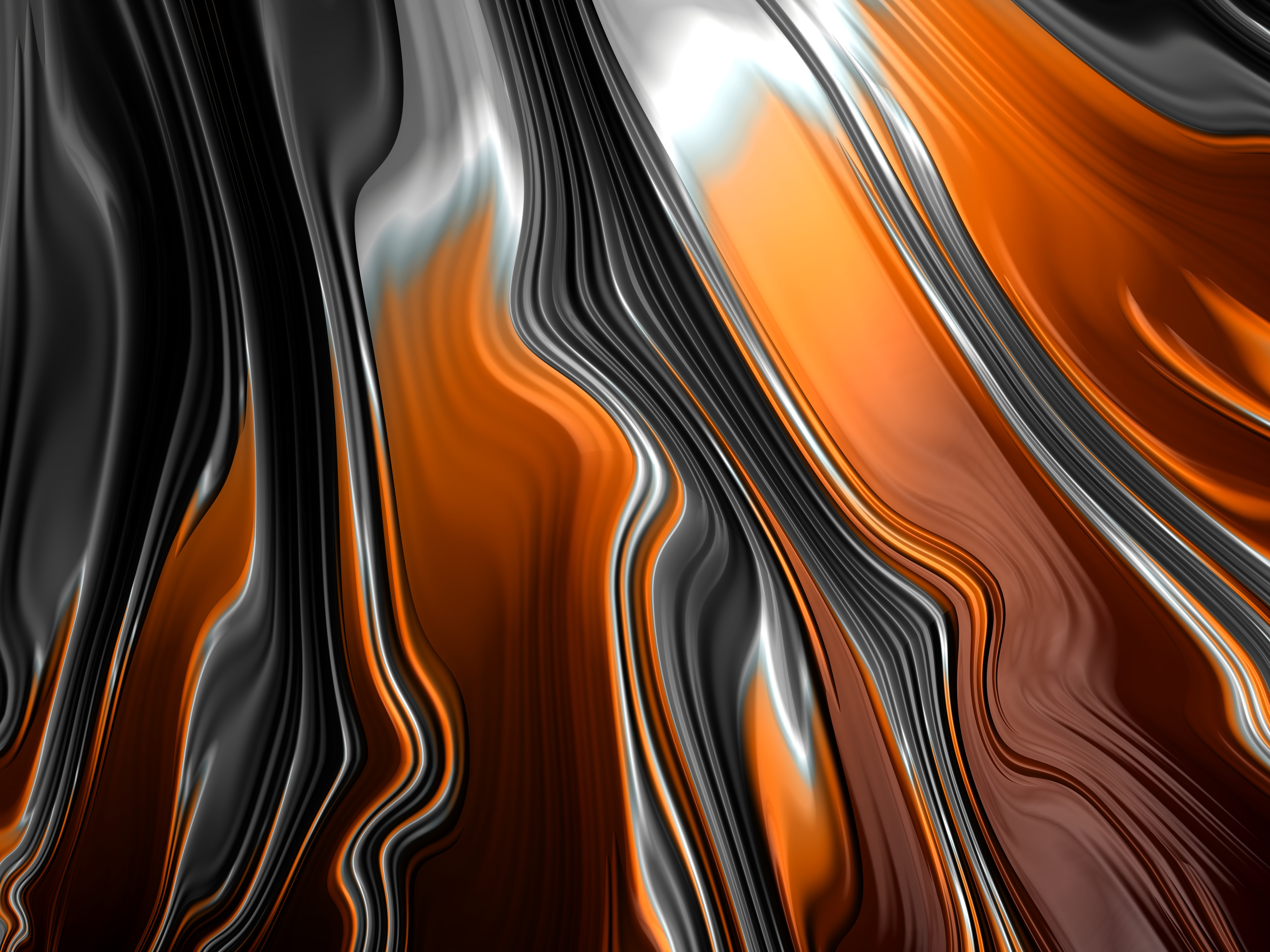Wallpapers fractal stripes bends on the desktop