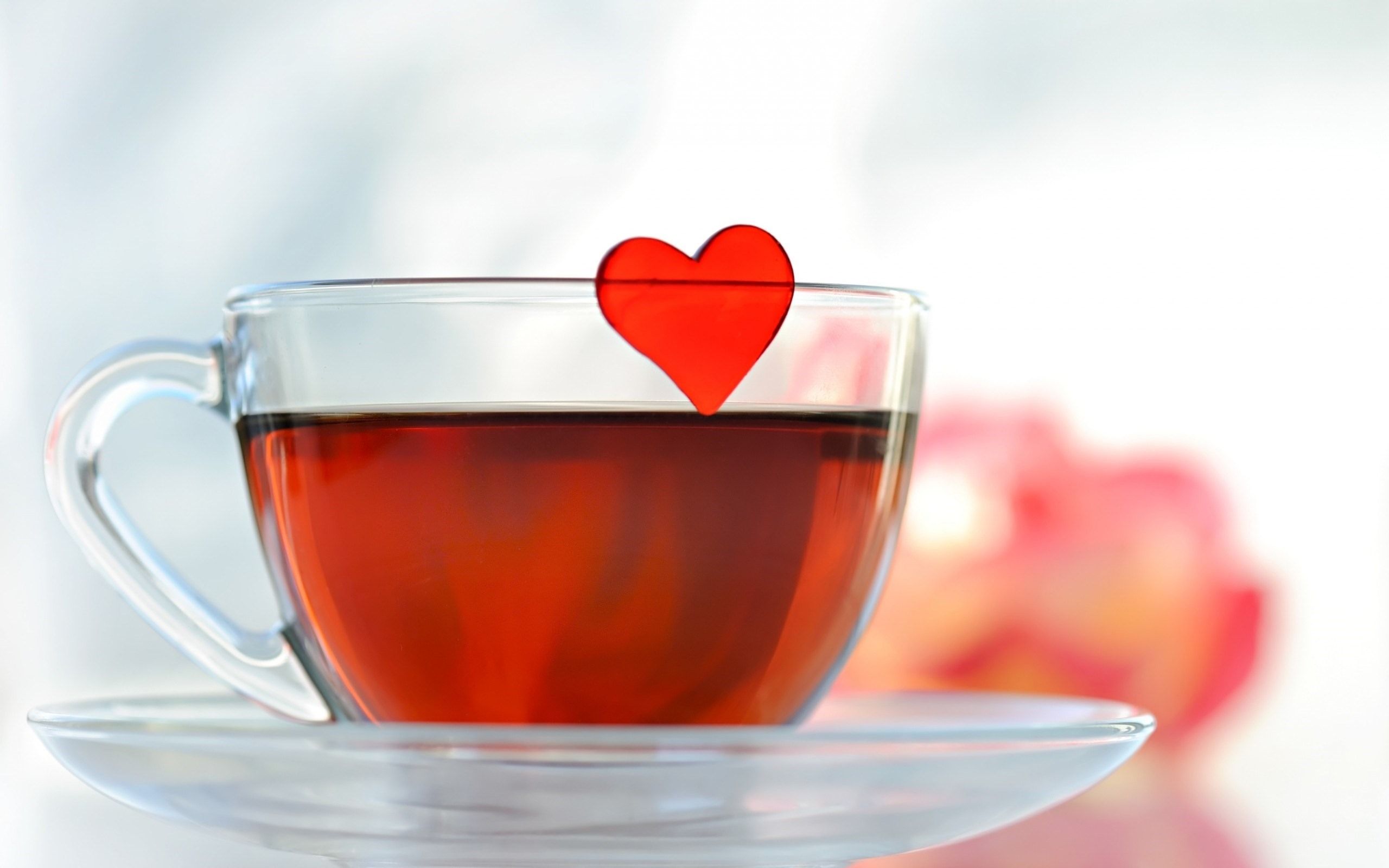 Wallpapers heart cup drink on the desktop