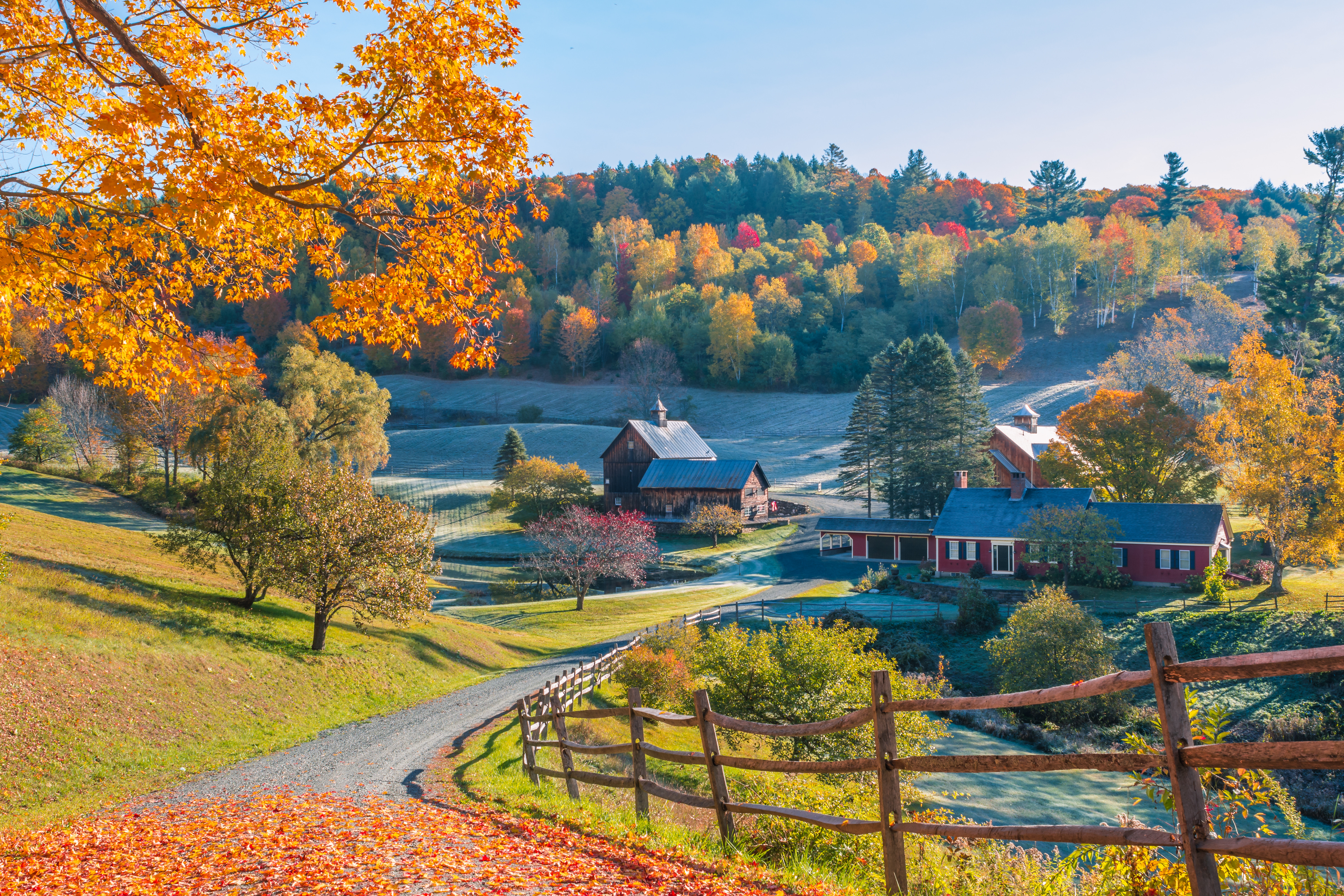 Wallpapers landscape Vermont fields on the desktop