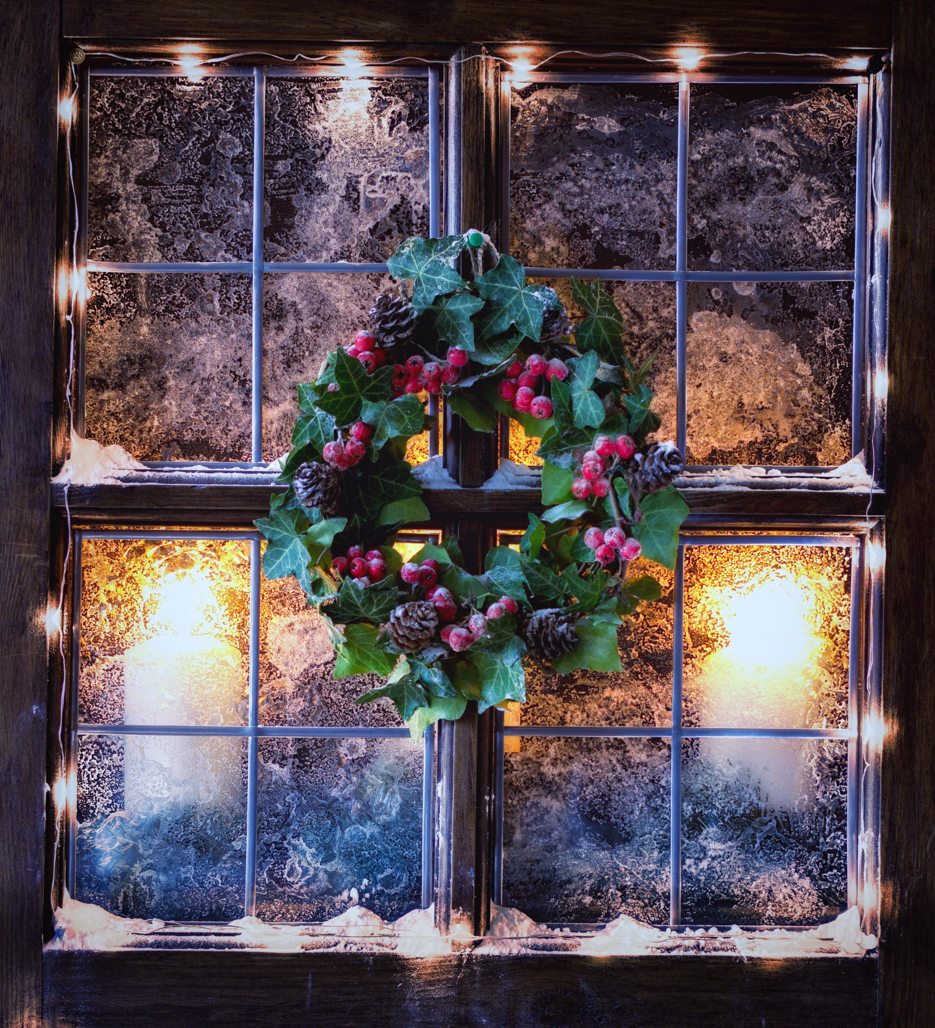 Wallpapers still life LED lights garlands on the desktop