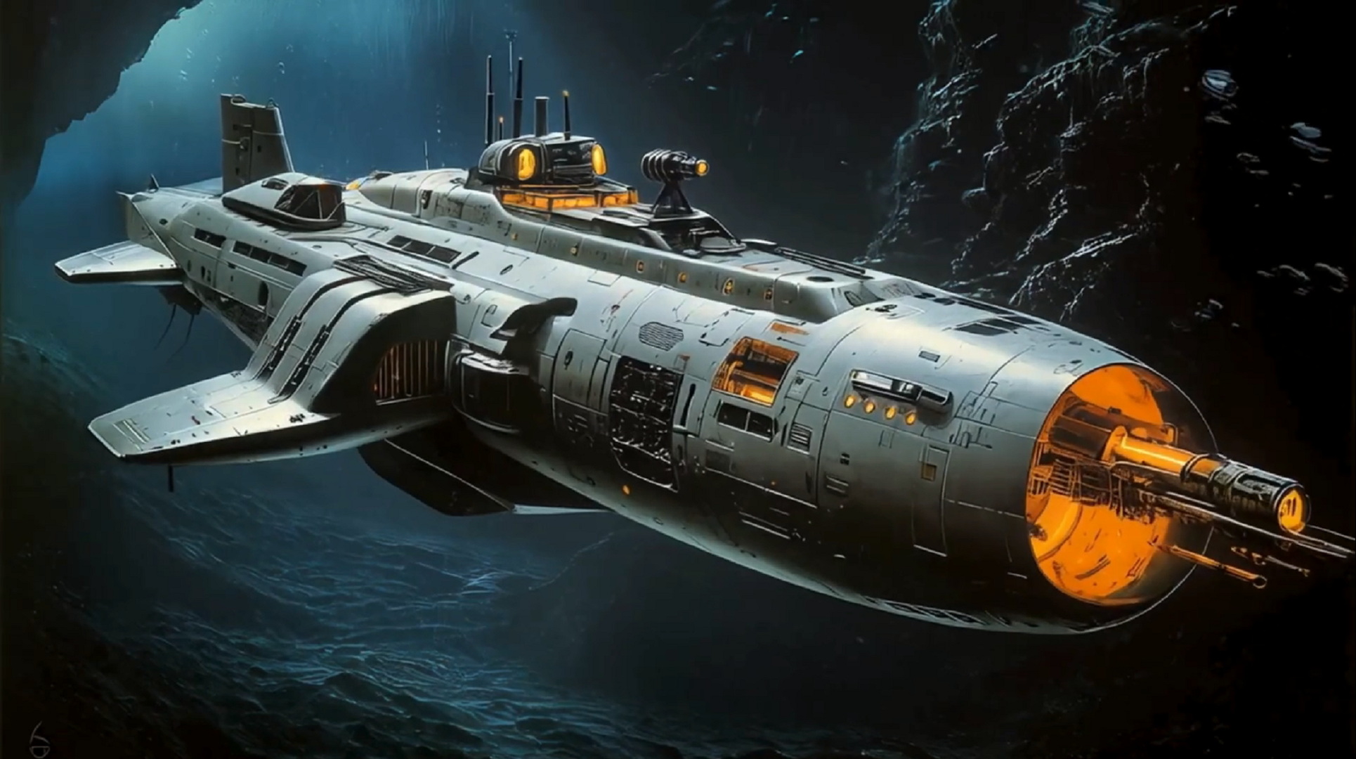 Бесплатное фото Подводная боевая единица