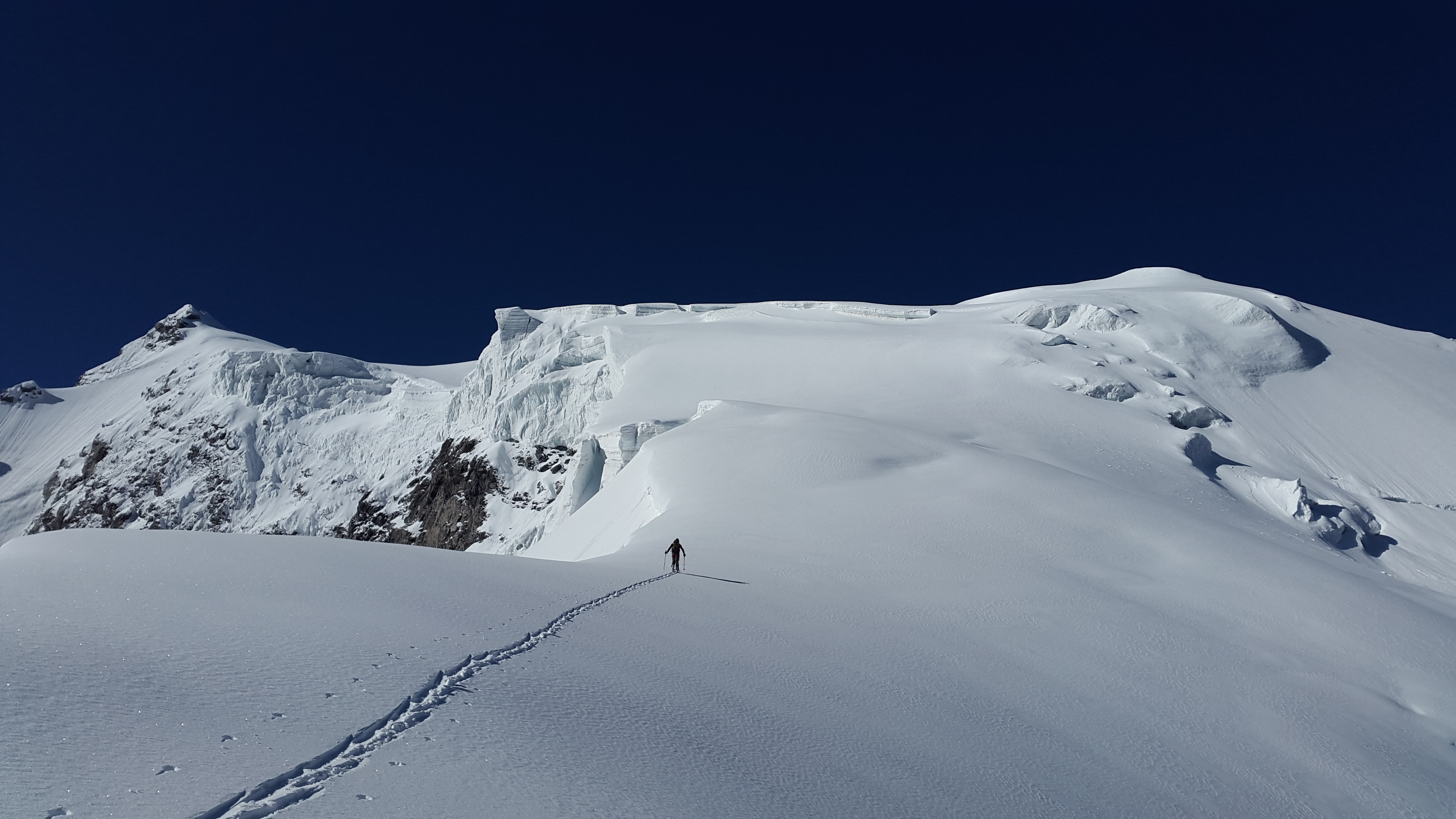 Wallpapers ski mountaineering ski touring ridge on the desktop