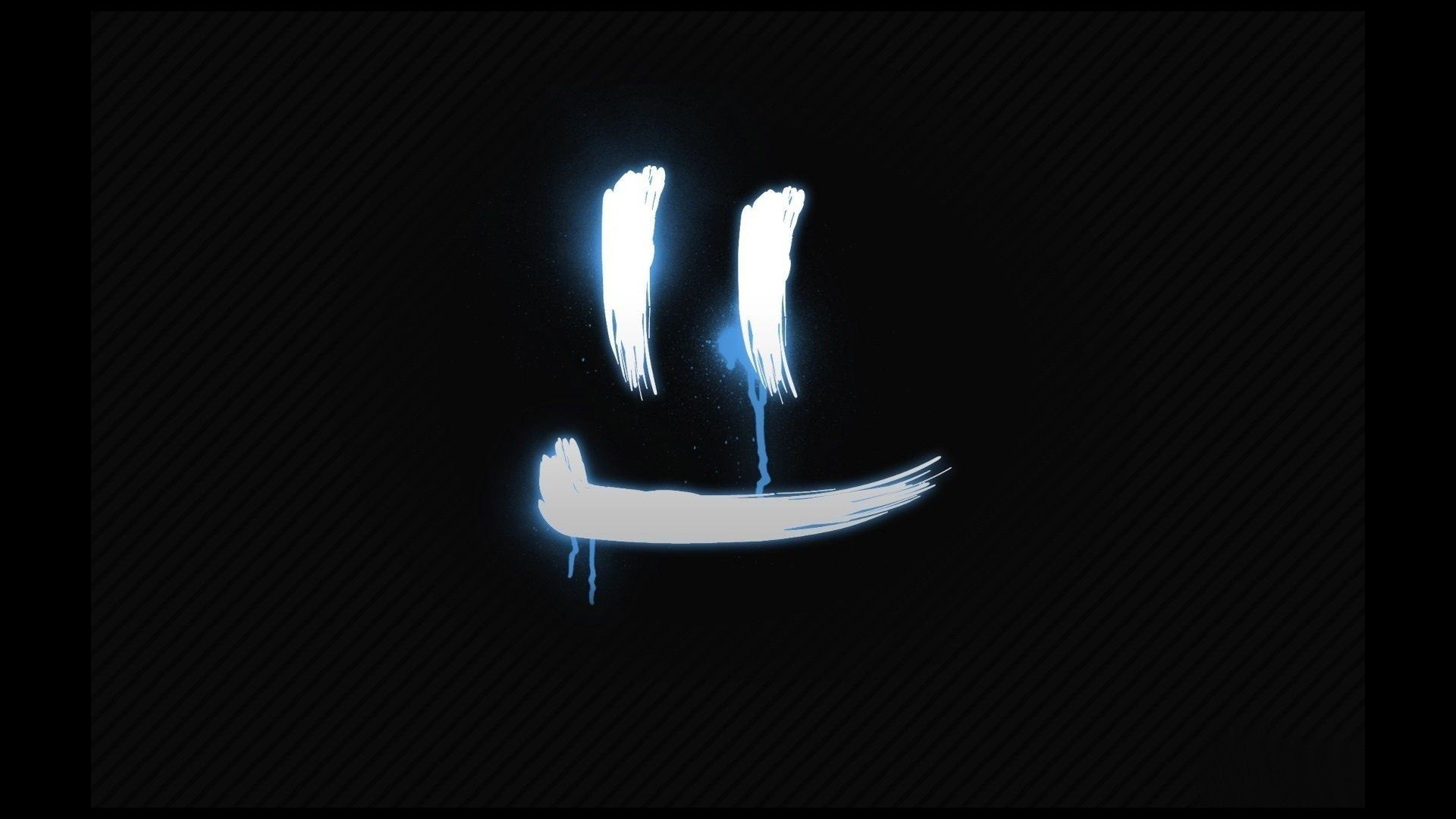 Wallpapers smiling black freezelight happy katakana minimalistic smiley face on the desktop