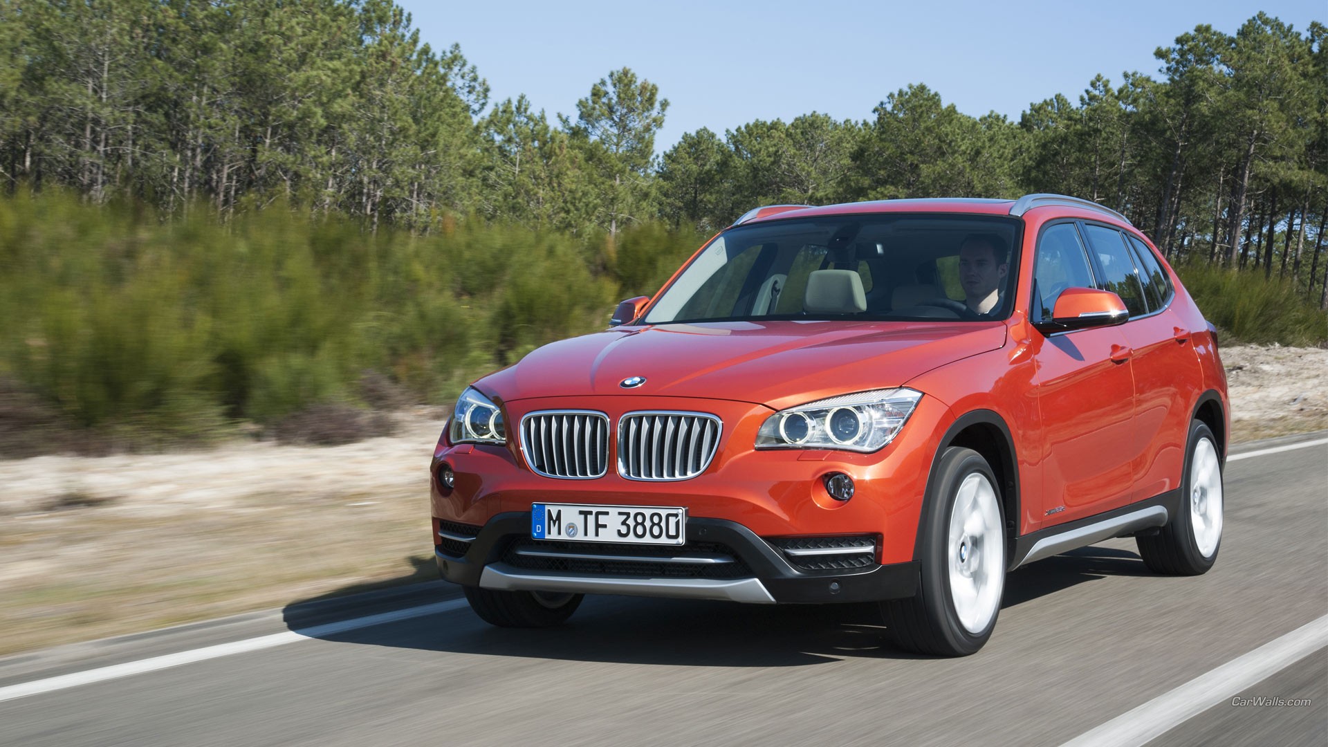 Free photo Red BMW