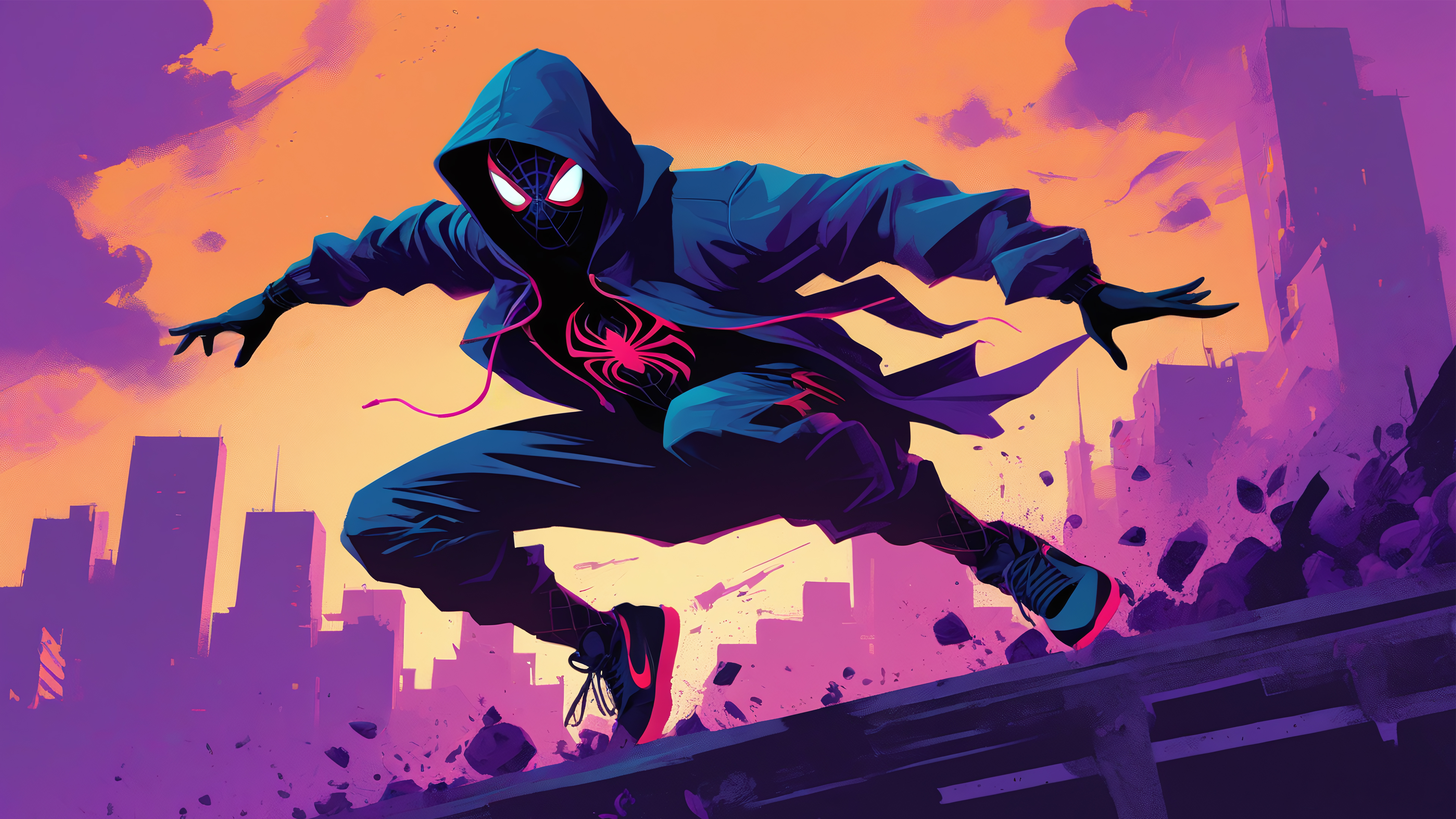 Бесплатное фото Гопник паук арт