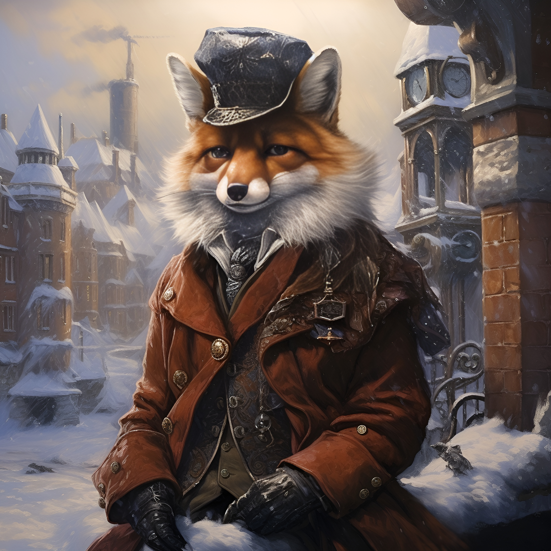 免费照片风雪红发守护者