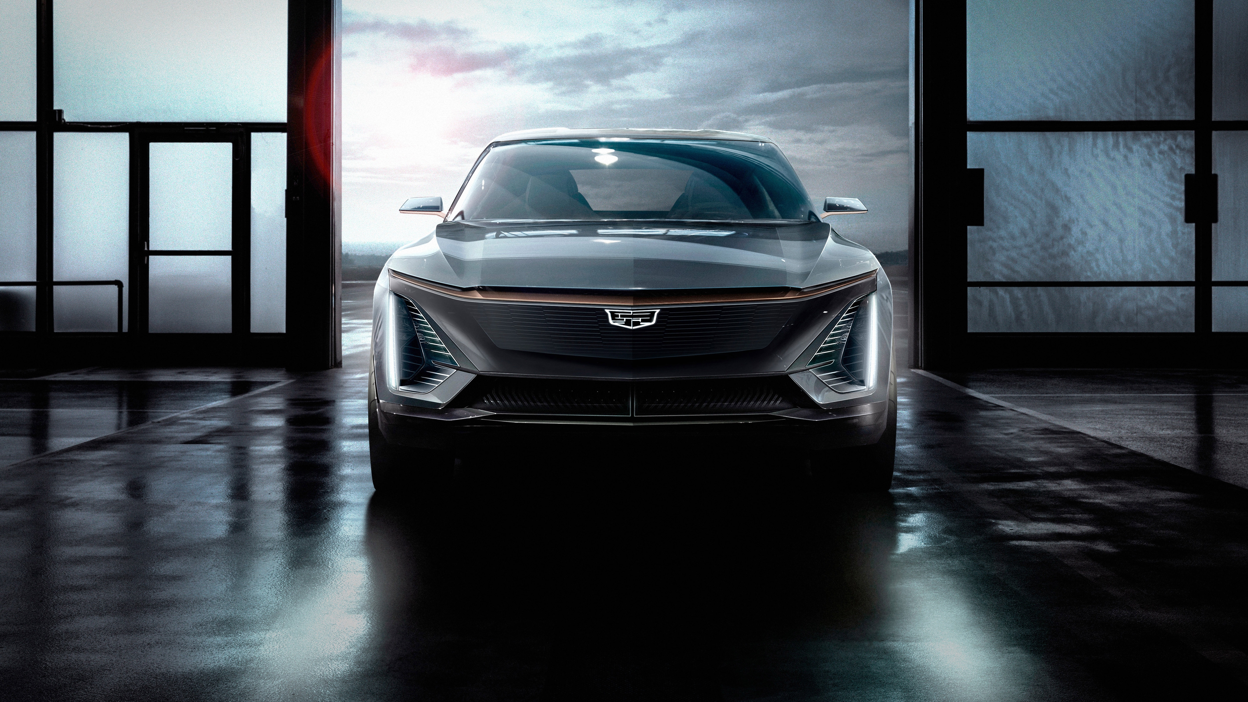 Обои электромобили передний план cadillac ev на рабочий стол