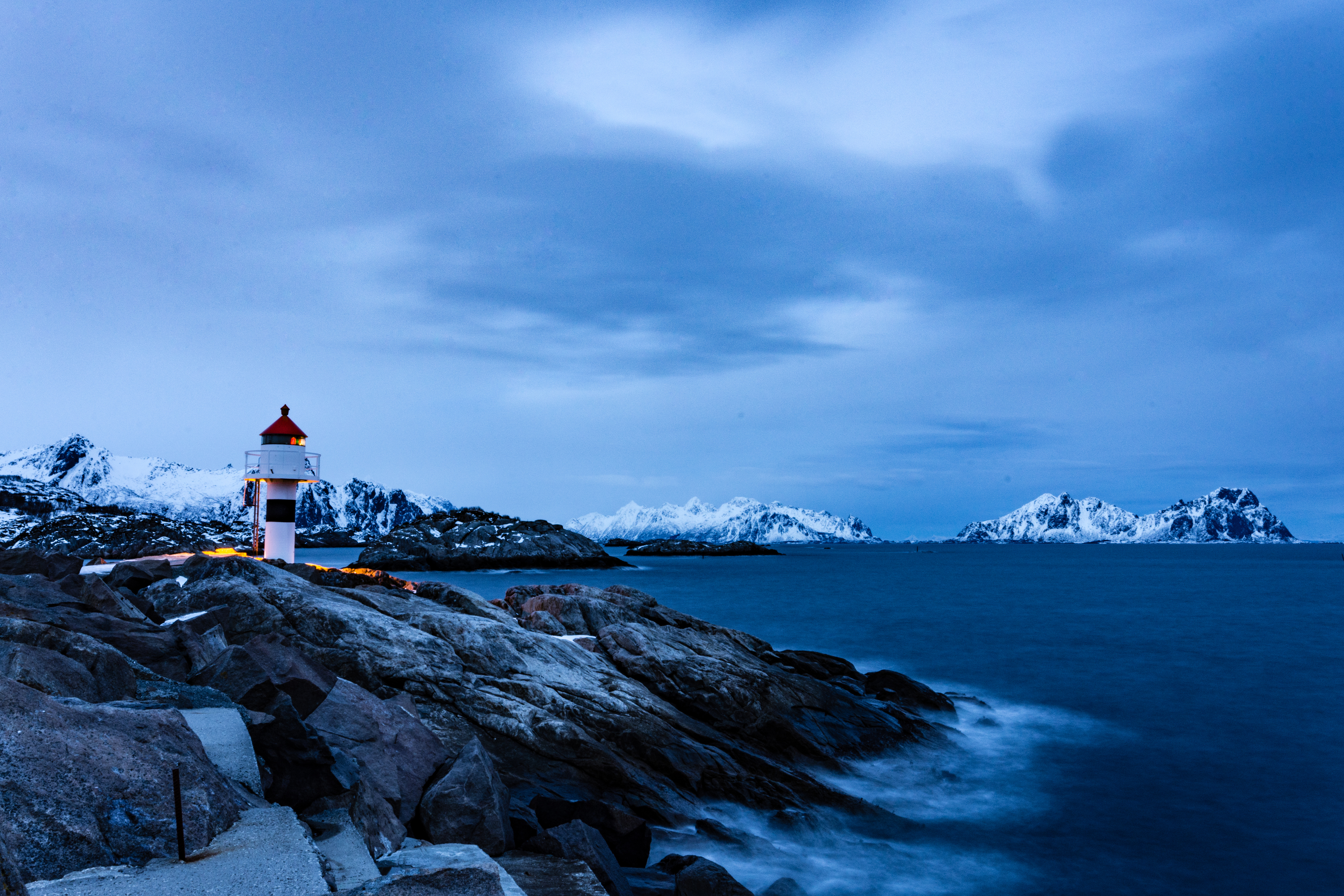 Wallpapers Norway mountains coast nature on the desktop