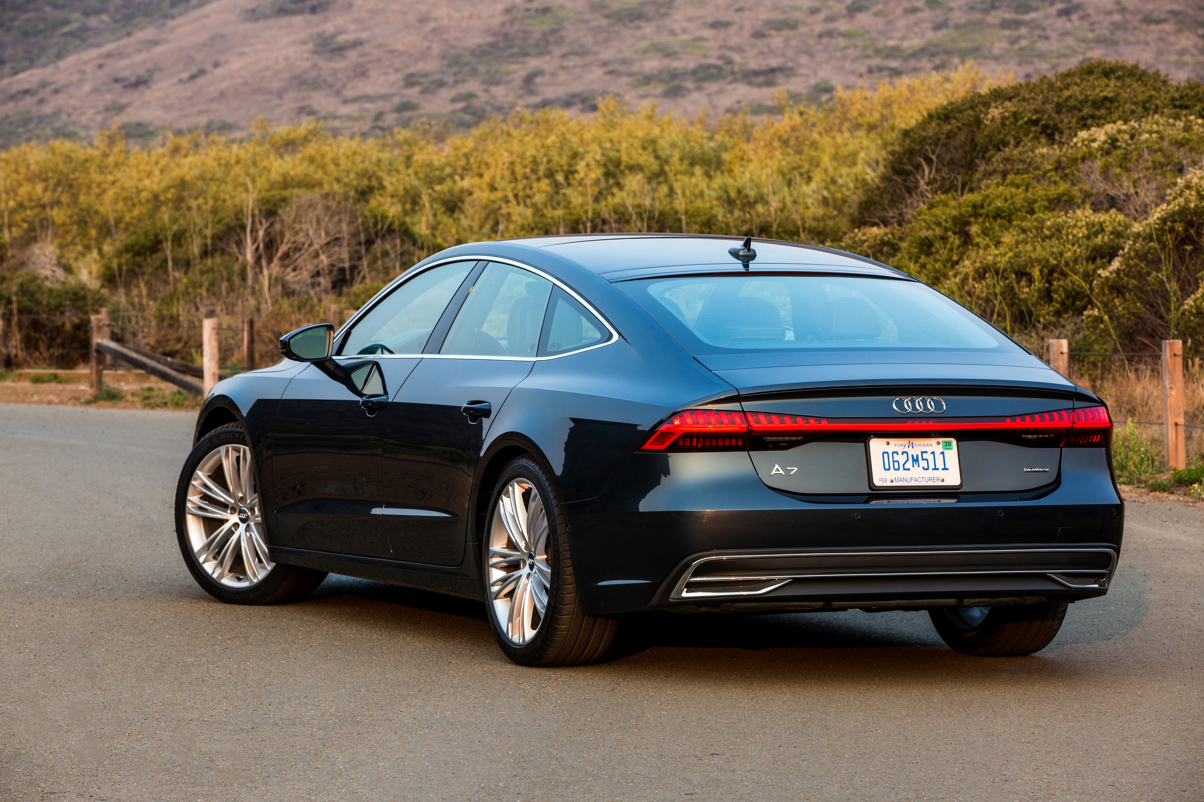 Free photo Audi a7 sportback rear view